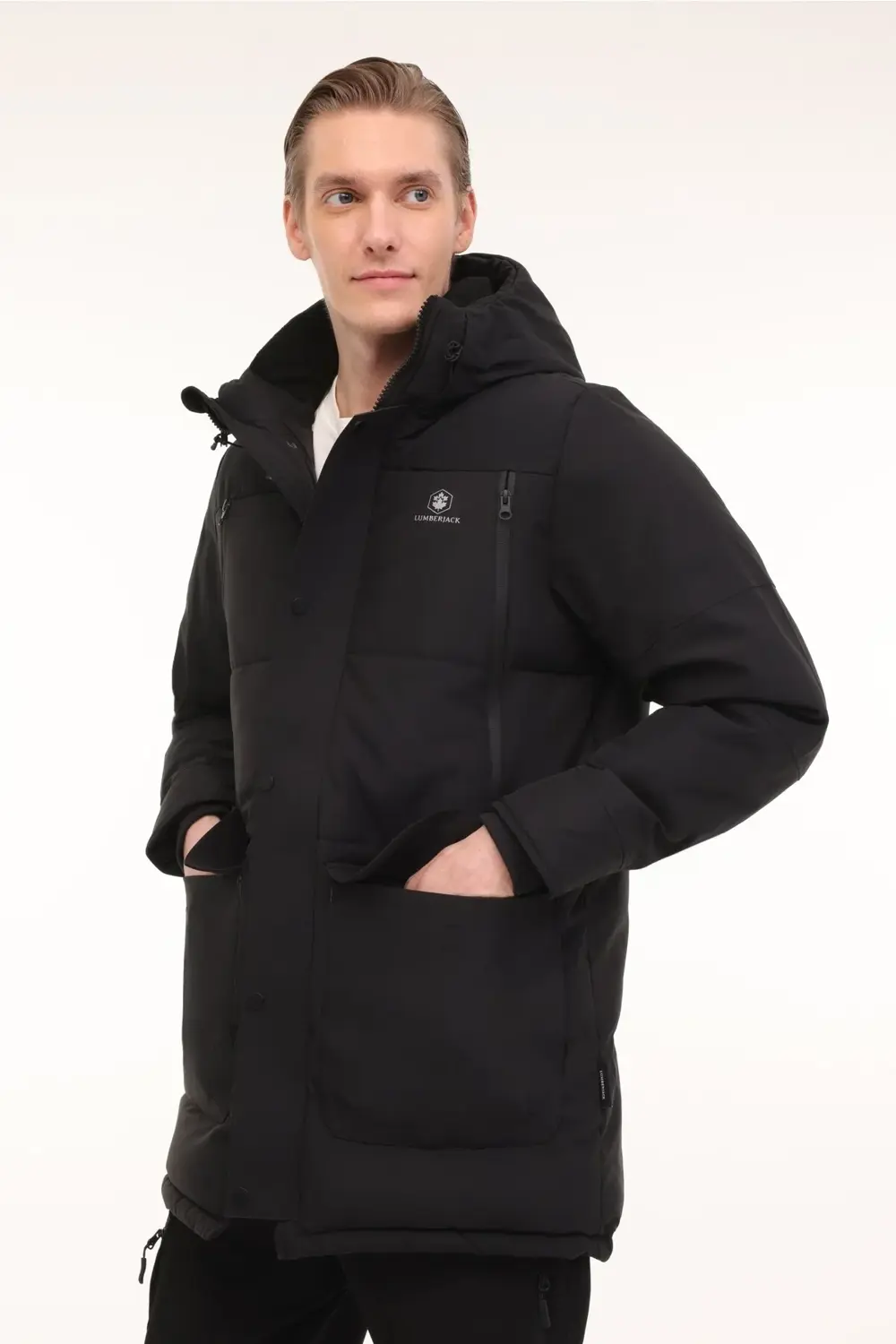 ML ADLERS LONG COAT 4PR Haki Erkek Uzun Kaban