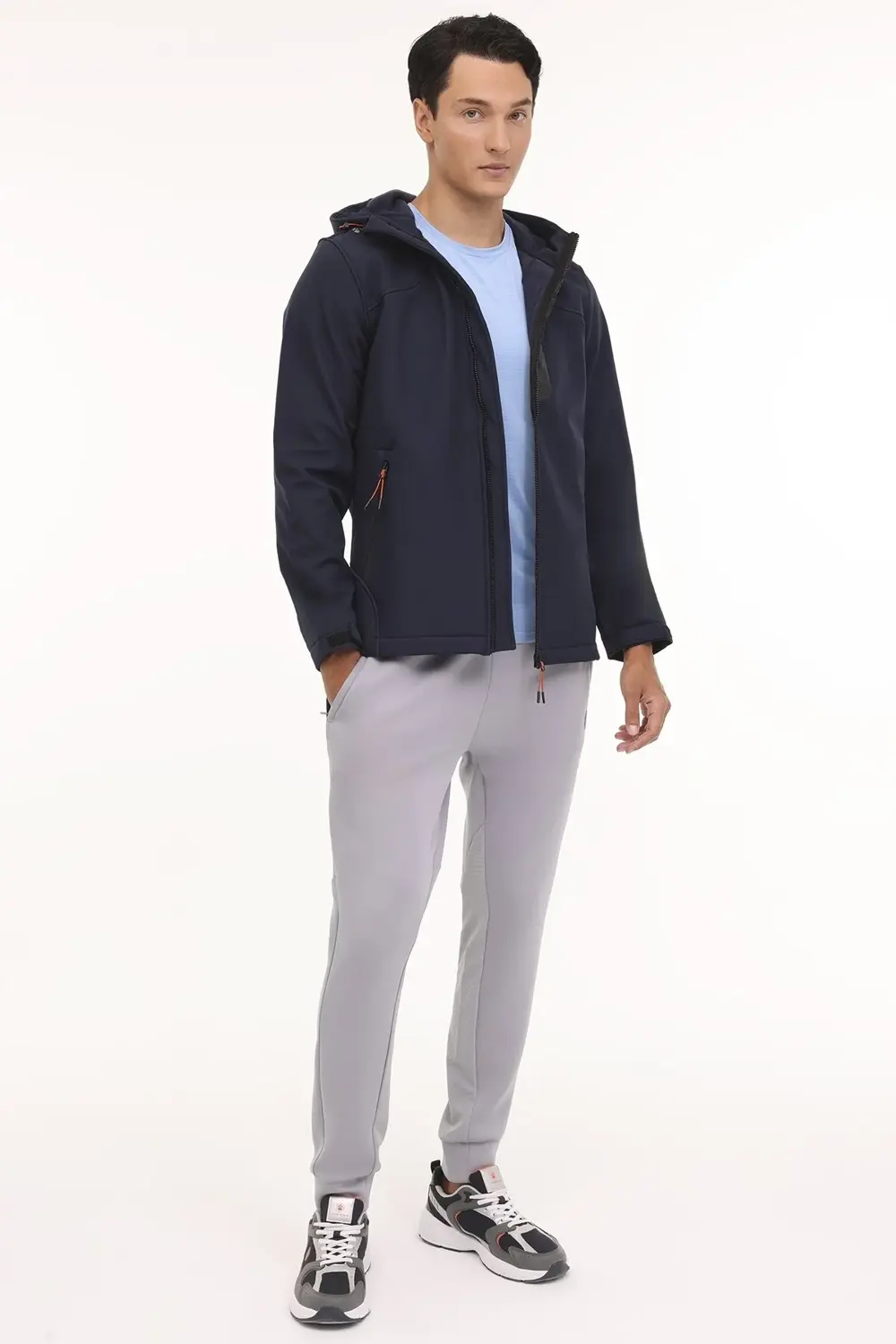 ml New Trend 1gt17 4pr Erkek Softshell Kapüşonlu Mont