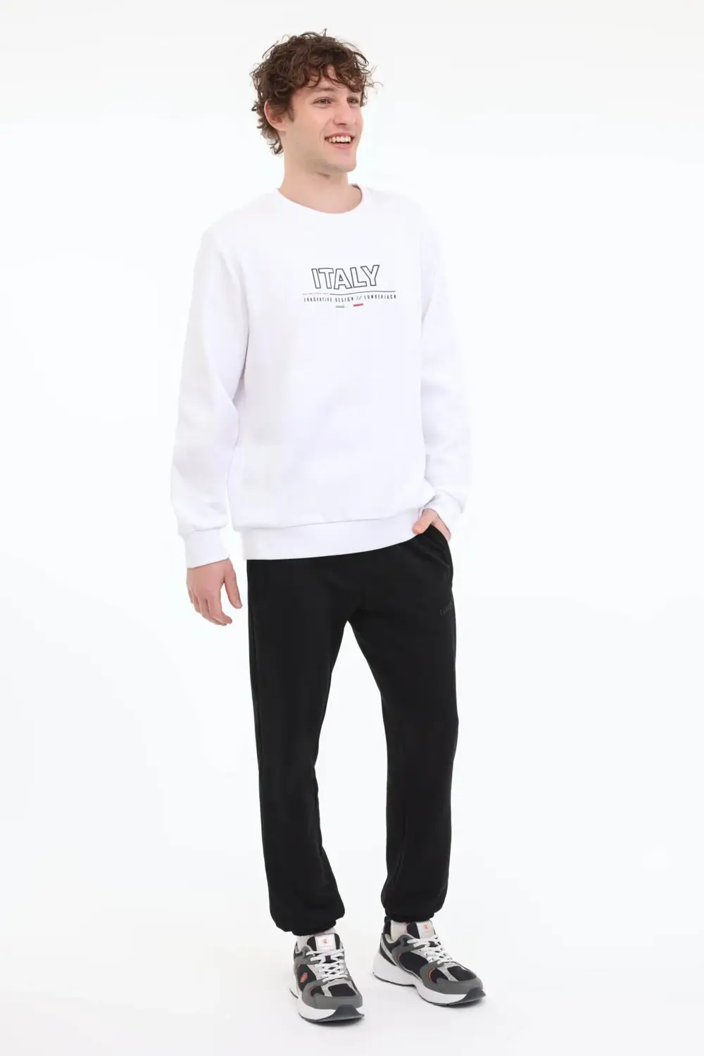 Ml Renato 16Itl413 5Fx Beyaz Erkek Sweatshirt A101940312