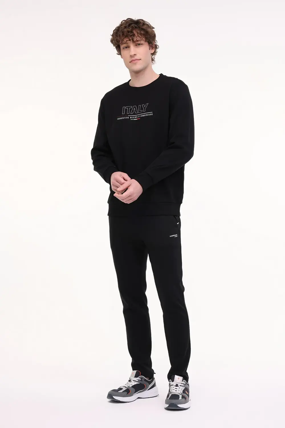 ML RENATO 16ITL413 5FX Siyah Erkek Sweatshirt