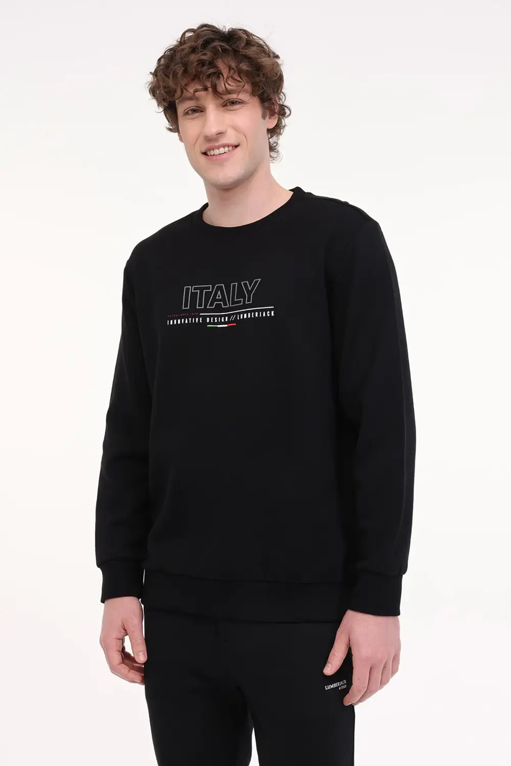 ML RENATO 16ITL413 5FX Siyah Erkek Sweatshirt