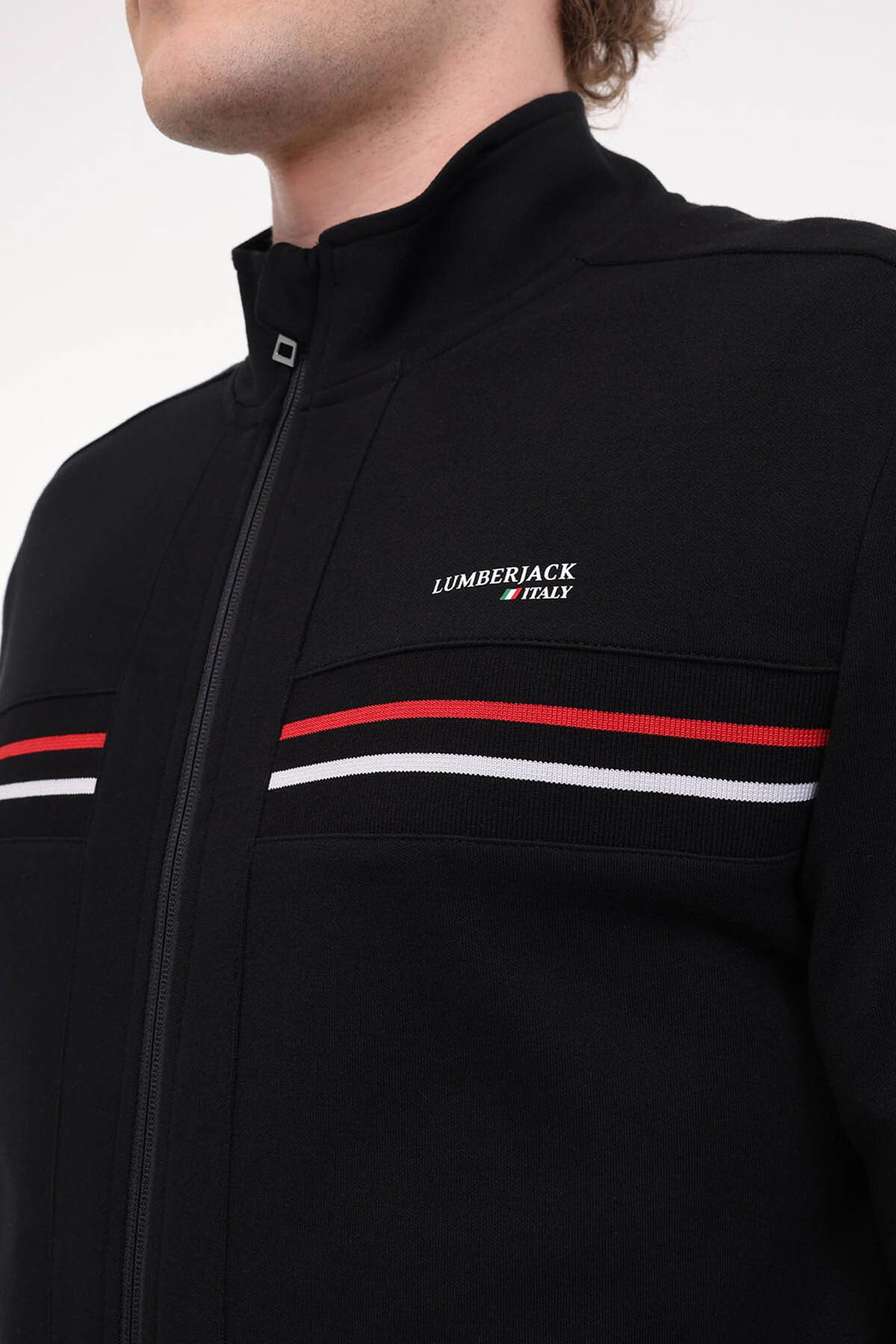 Lumberjack Ml Robert 18İtl411 5Fx Siyah Erkek Sweatshirt A101940316