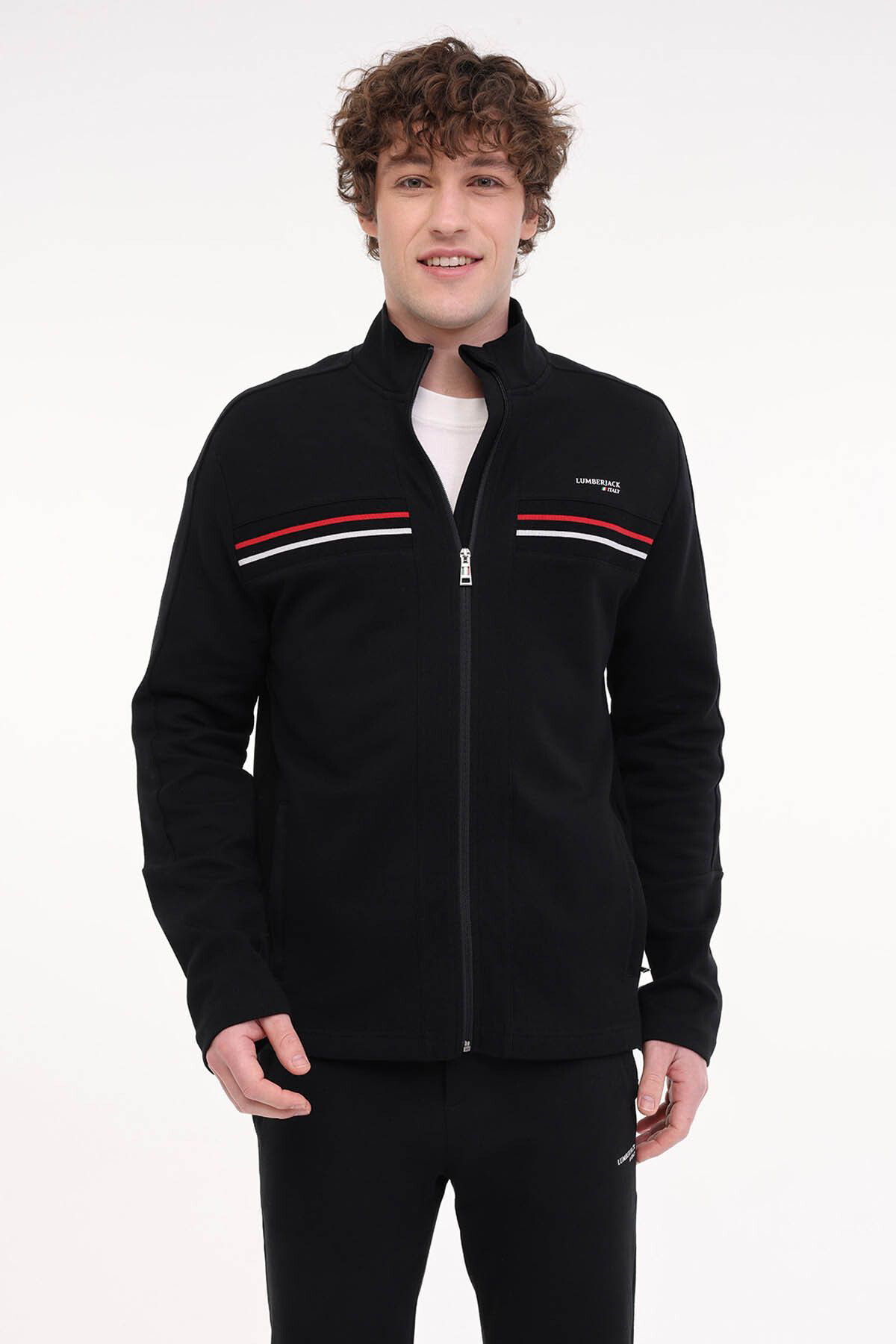 Lumberjack Ml Robert 18İtl411 5Fx Siyah Erkek Sweatshirt A101940316