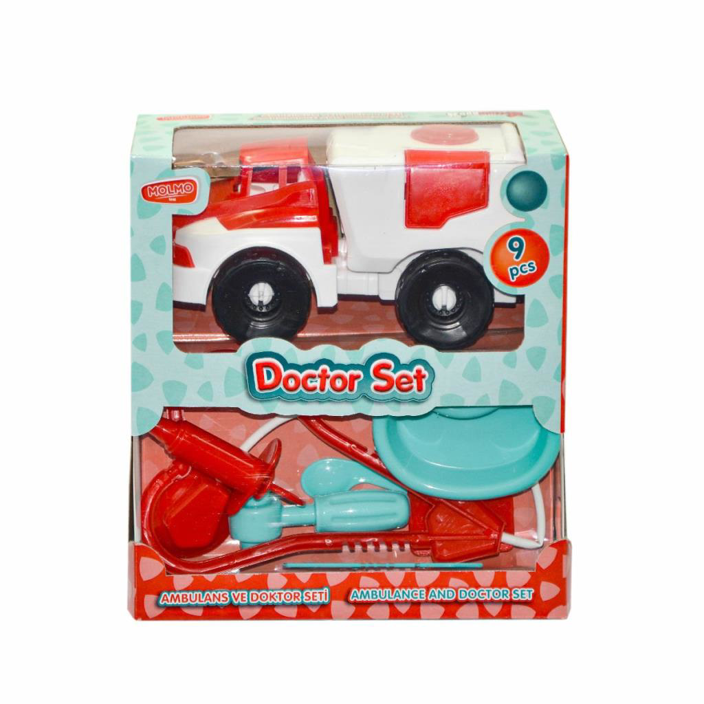 ML492 Ambulanslı Doktor Oyun Seti -Molmo ML492 Ambulanslı Doktor Oyun Seti -Molmo
