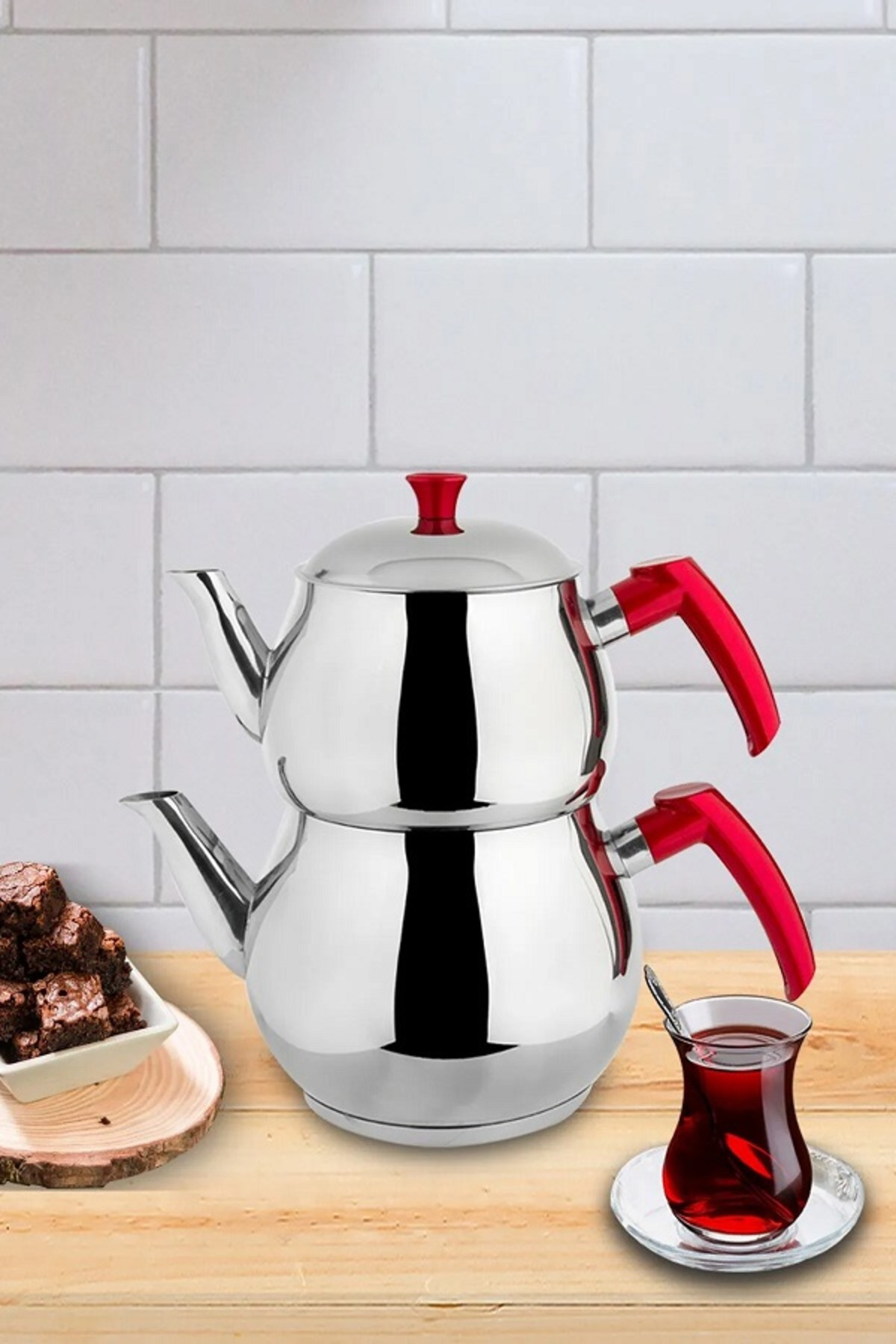 Ulusoy M.L.C Mini Boy Küre Paslanmaz Çelik Çaydanlık