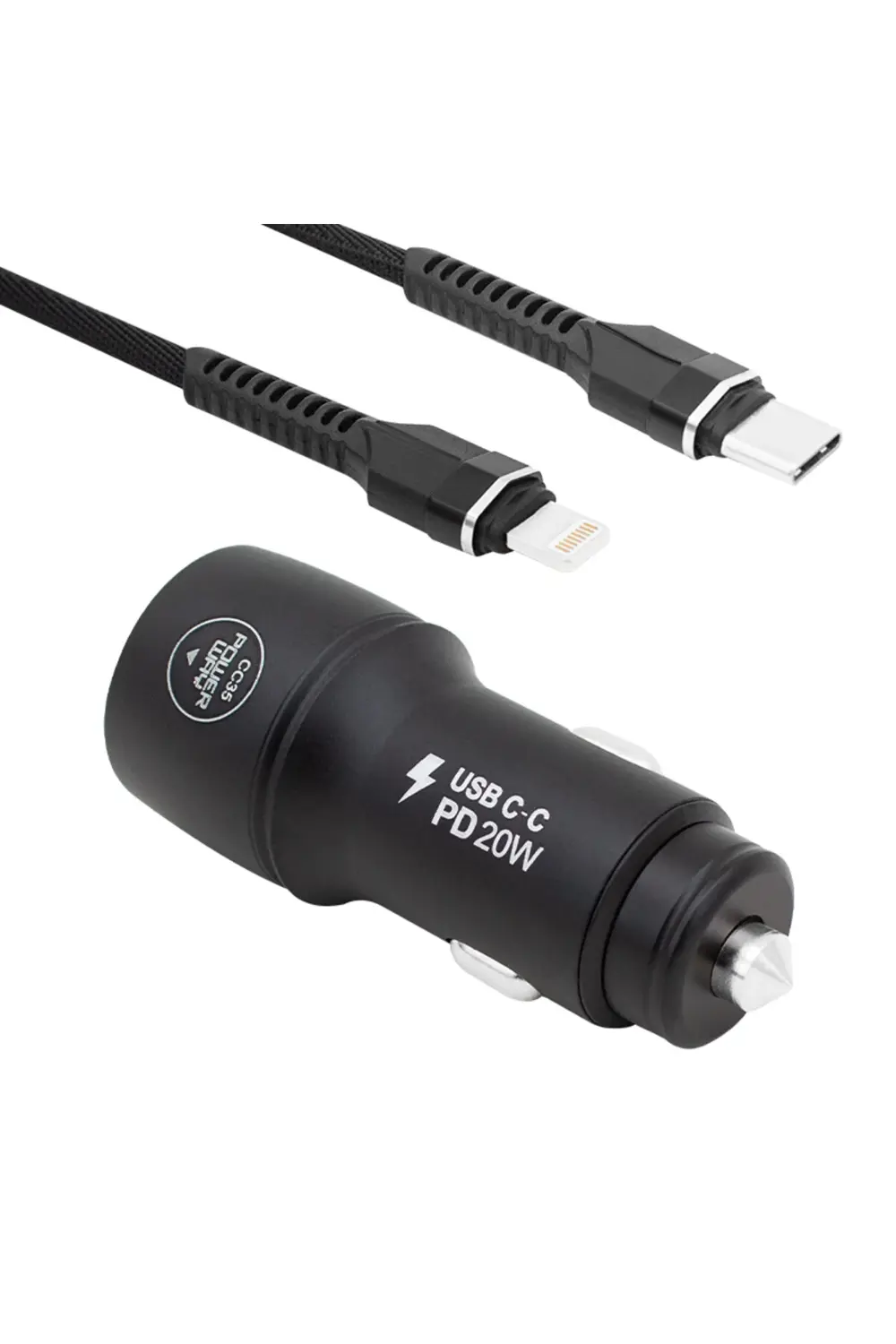 Mlvx Cc35 Yeni Nesil Usb-C (Iphone To Type-C) Araç Şarj Seti (Pd1