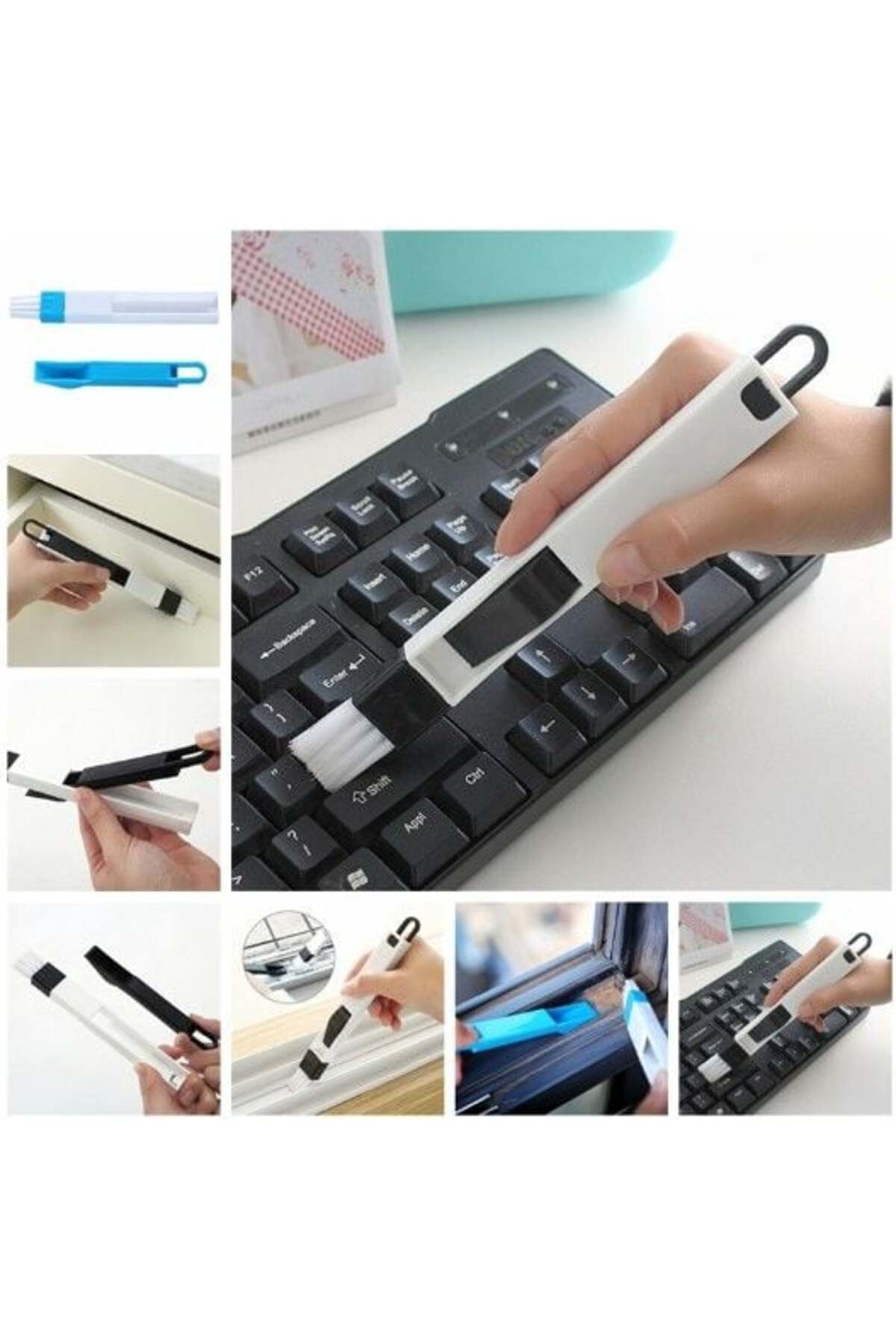 Mlvx Klavye Ve Pencere Oluğu Temizleme Fırçası Mini Kürekli Mlv B