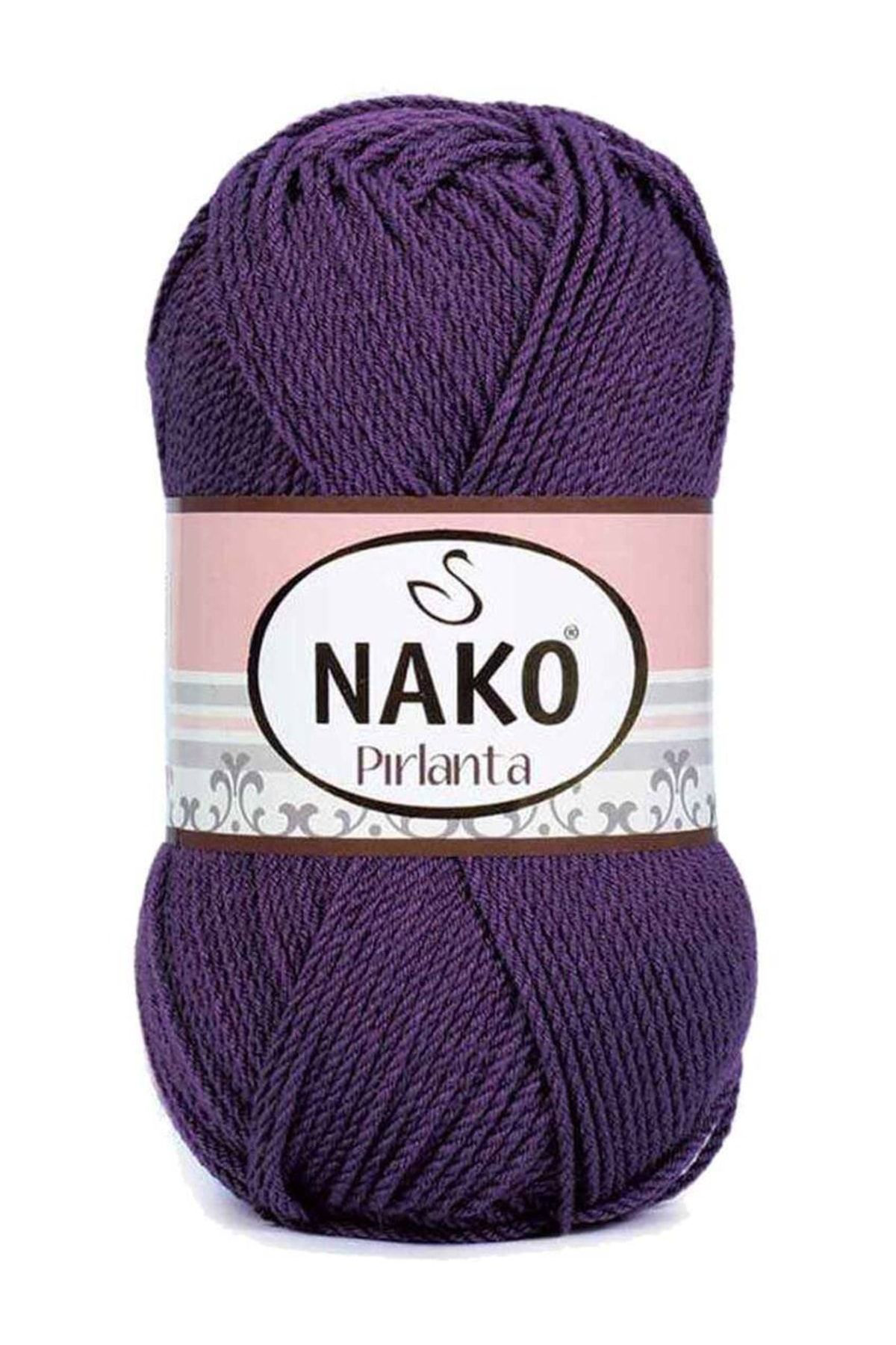 Nako Mlvx  Pirlanta El Örgü İpi Kod/Renk: Mürdüm 60 Blsm
