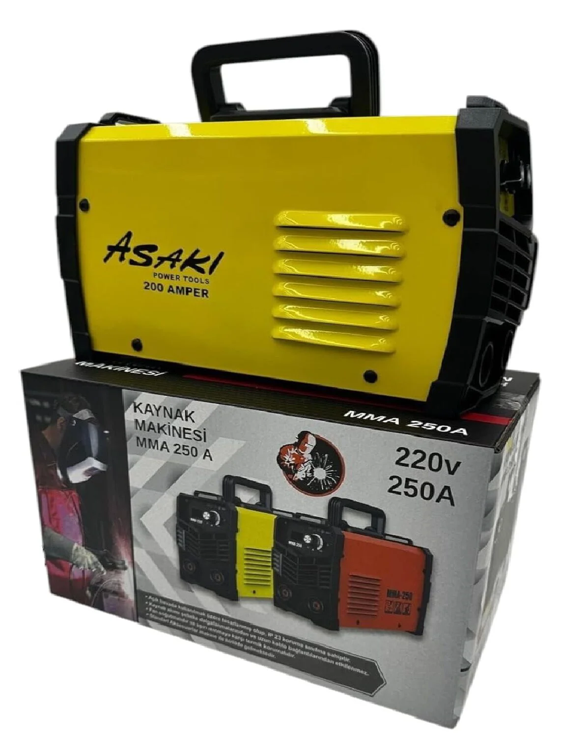 MMA-250A   Asaki İnverter/İnvertör Kaynak Makinesi 200A