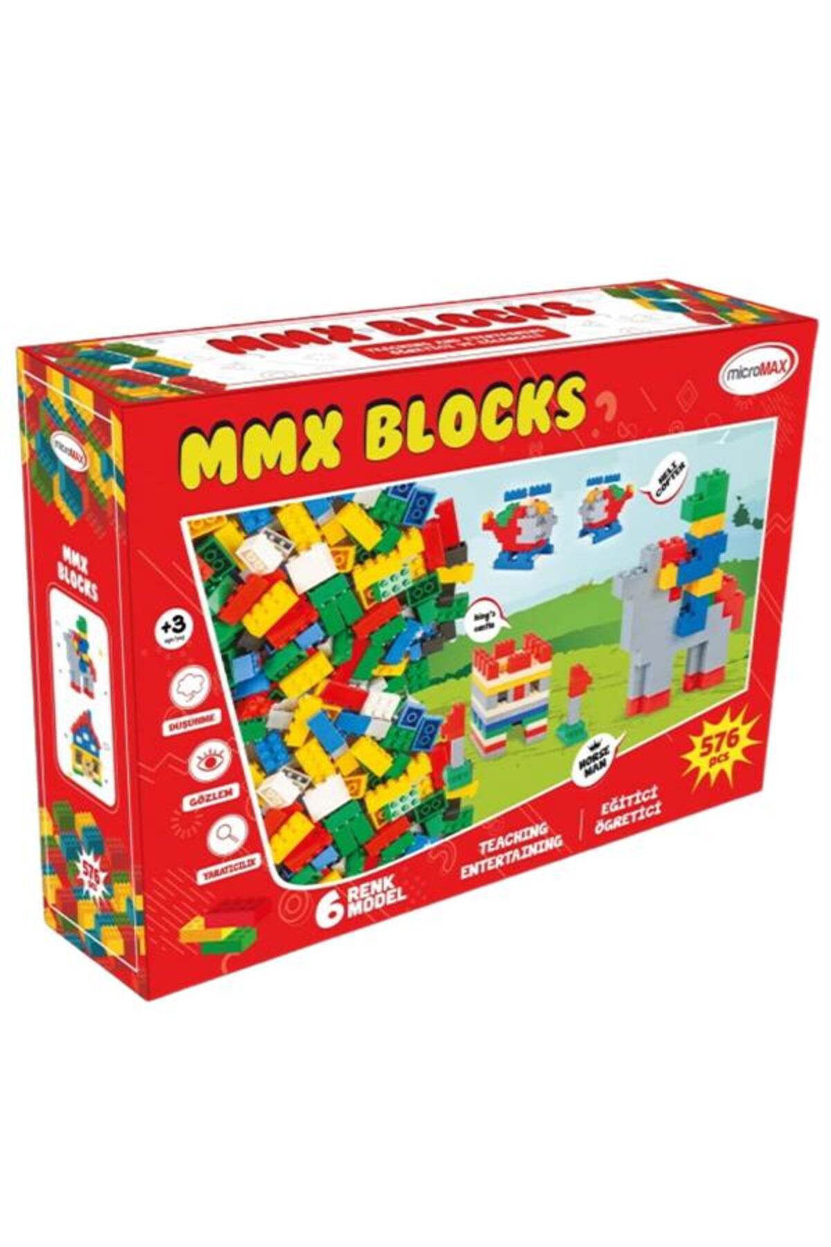 Mikromax Mmx 576 Parça Yapı Blokları Karton Kutu