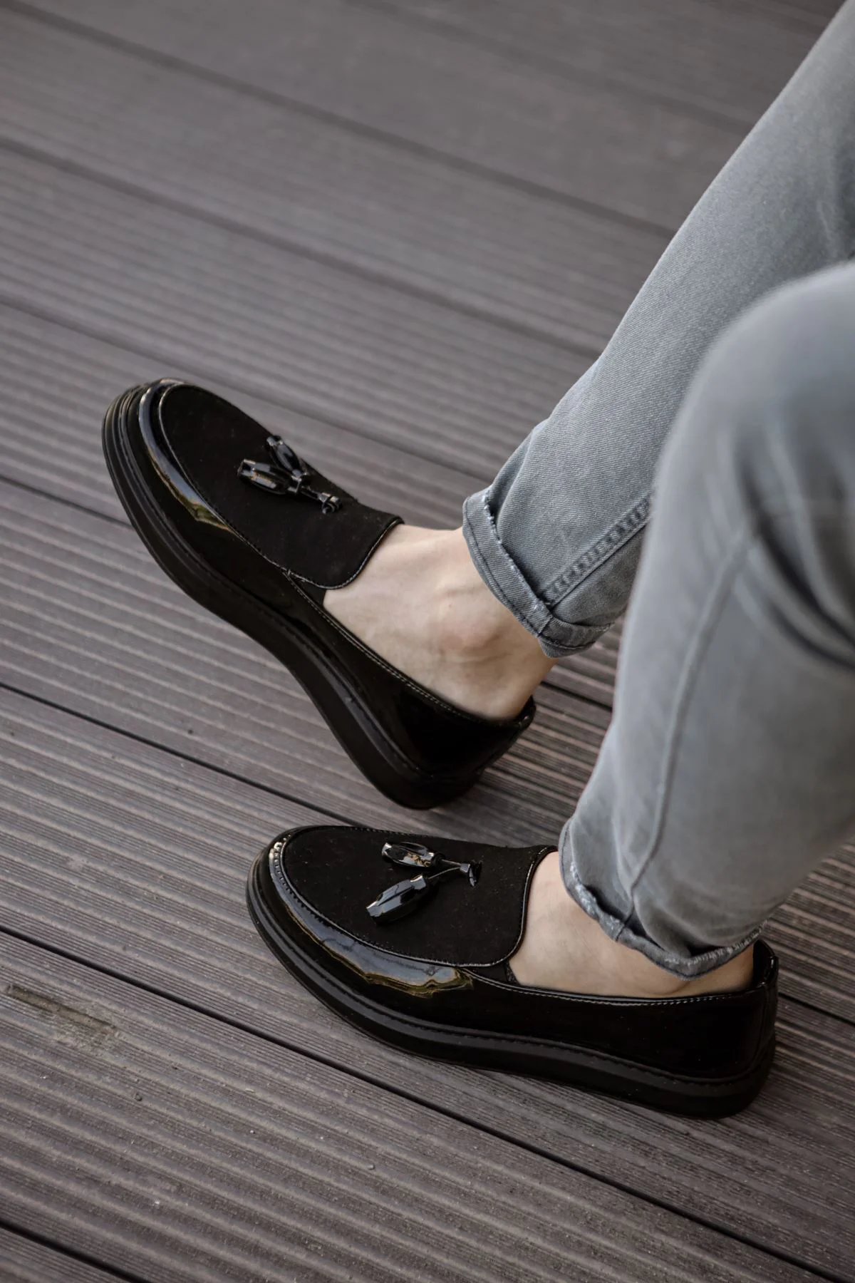 MN002 - RST Loafer Verniciata Erkek Ayakkabı SIYAH MN002 - RST Loafer Verniciata Erkek Ayakkabı SIYAH