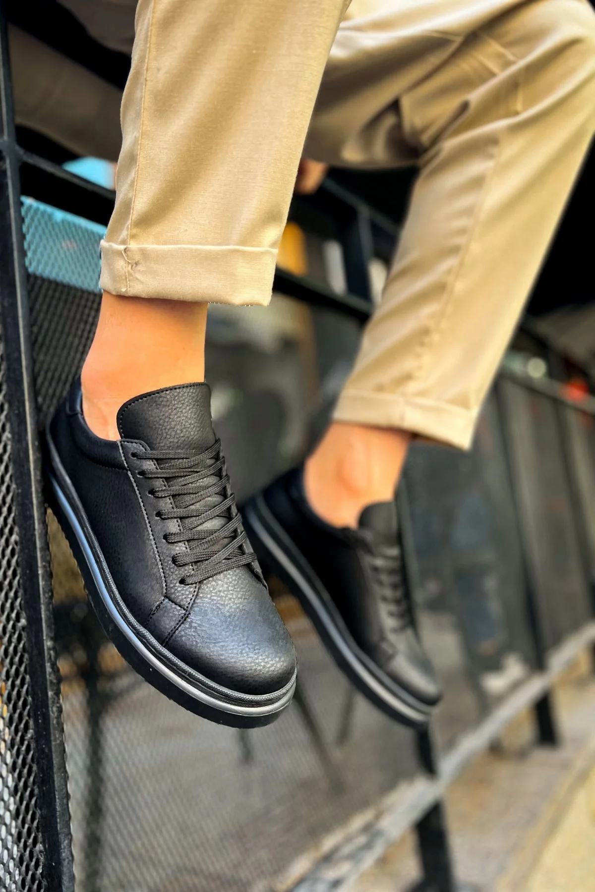 MN979 - Santoni CRT Spor Erkek Ayakkabı SIYAH MN979 - Santoni CRT Spor Erkek Ayakkabı SIYAH