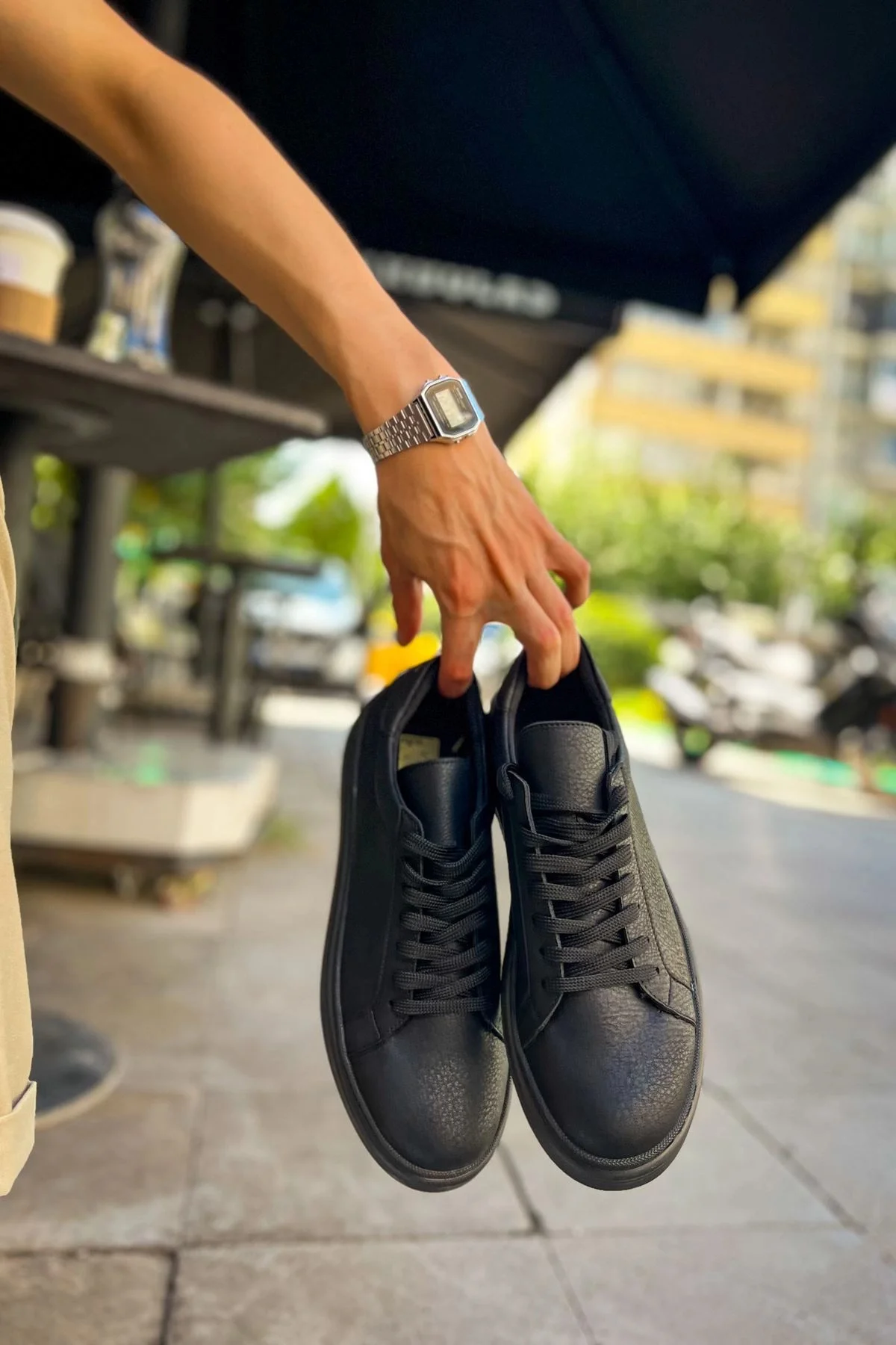 MN979 - Santoni CRT Spor Erkek Ayakkabı SIYAH MN979 - Santoni CRT Spor Erkek Ayakkabı SIYAH