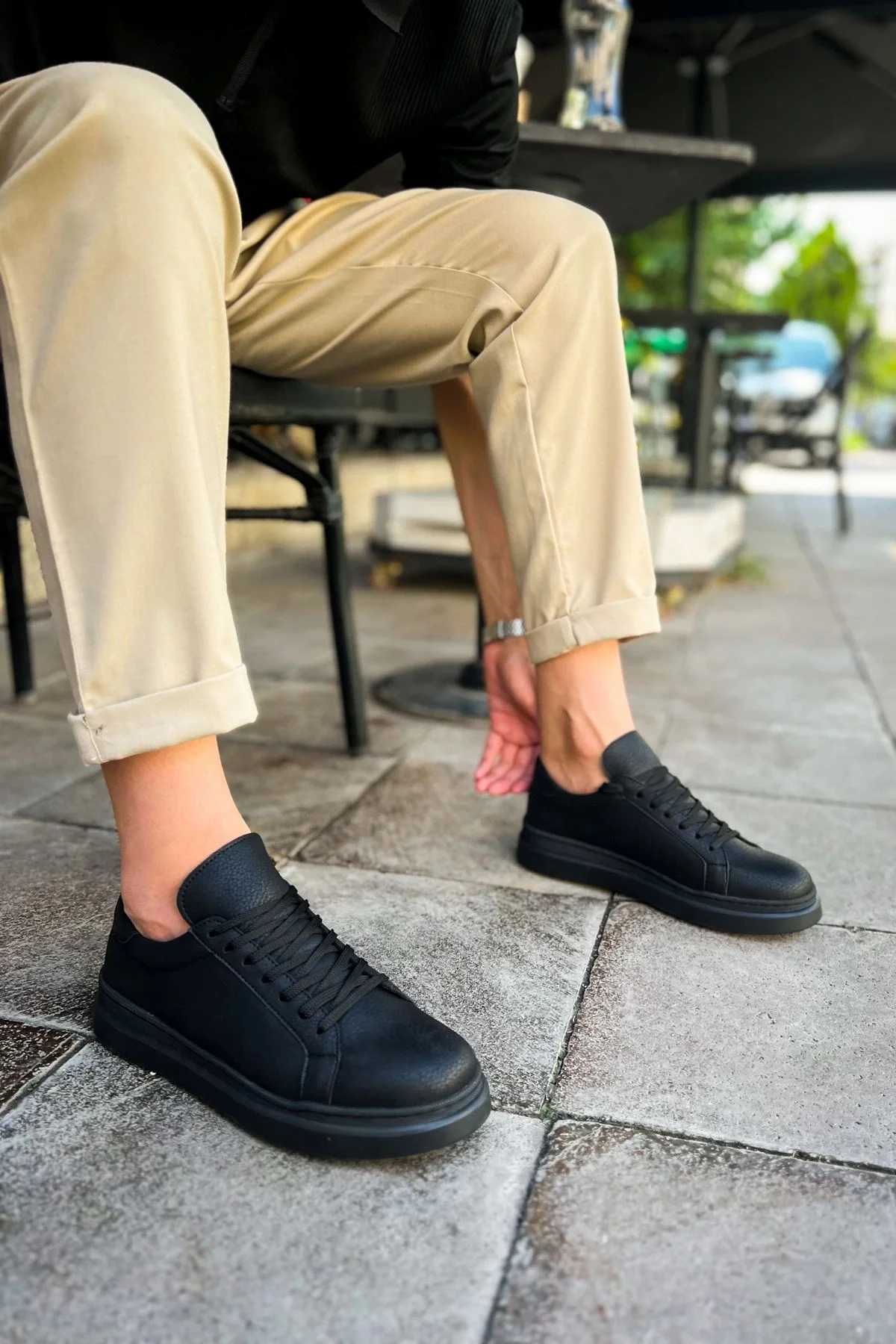 MN979 - Santoni CRT Spor Erkek Ayakkabı SIYAH MN979 - Santoni CRT Spor Erkek Ayakkabı SIYAH