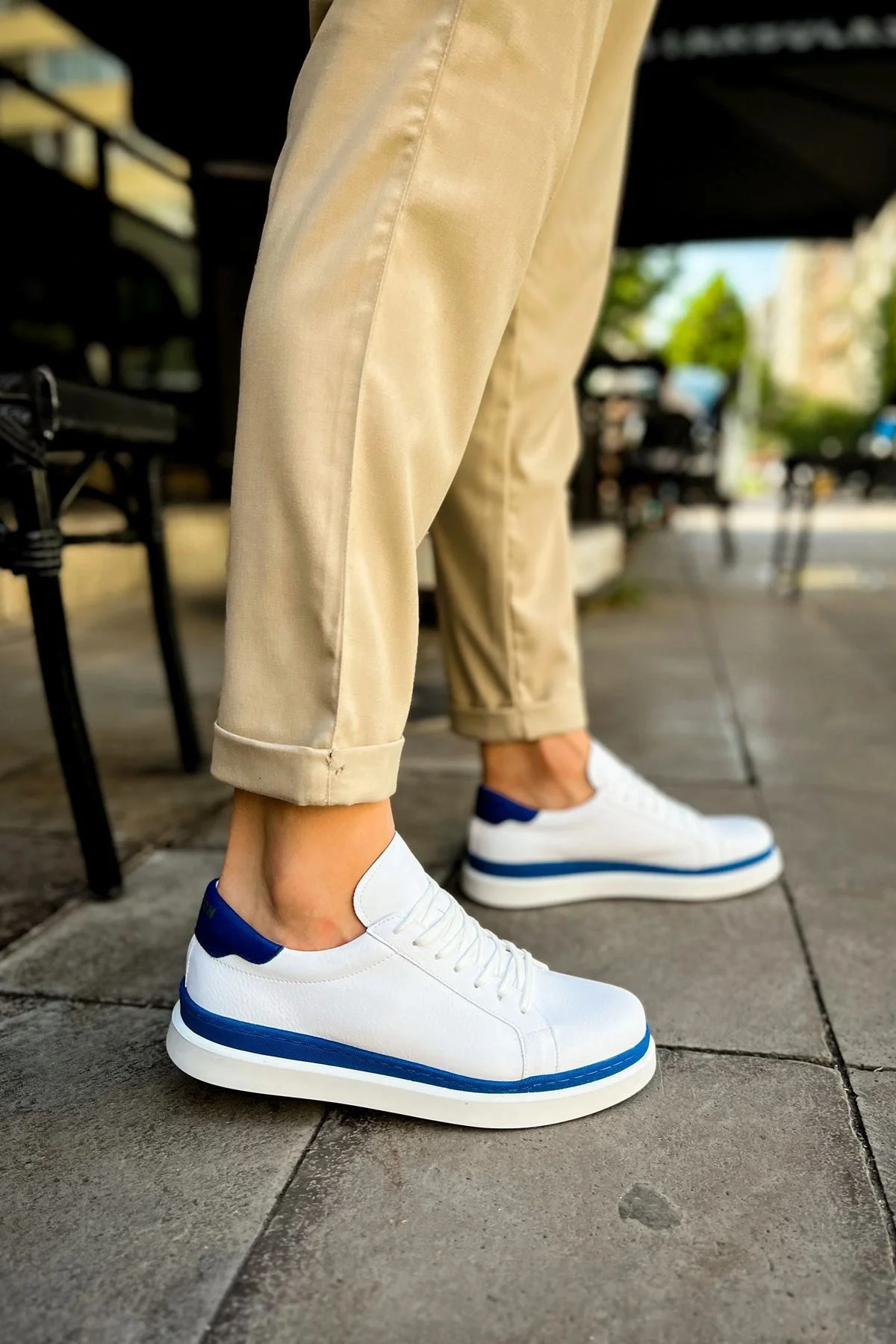 MN979 - Santoni GBT Spor Erkek Ayakkabı BEYAZ/MAVI Fiyatı, Yorumları ve Özellikleri