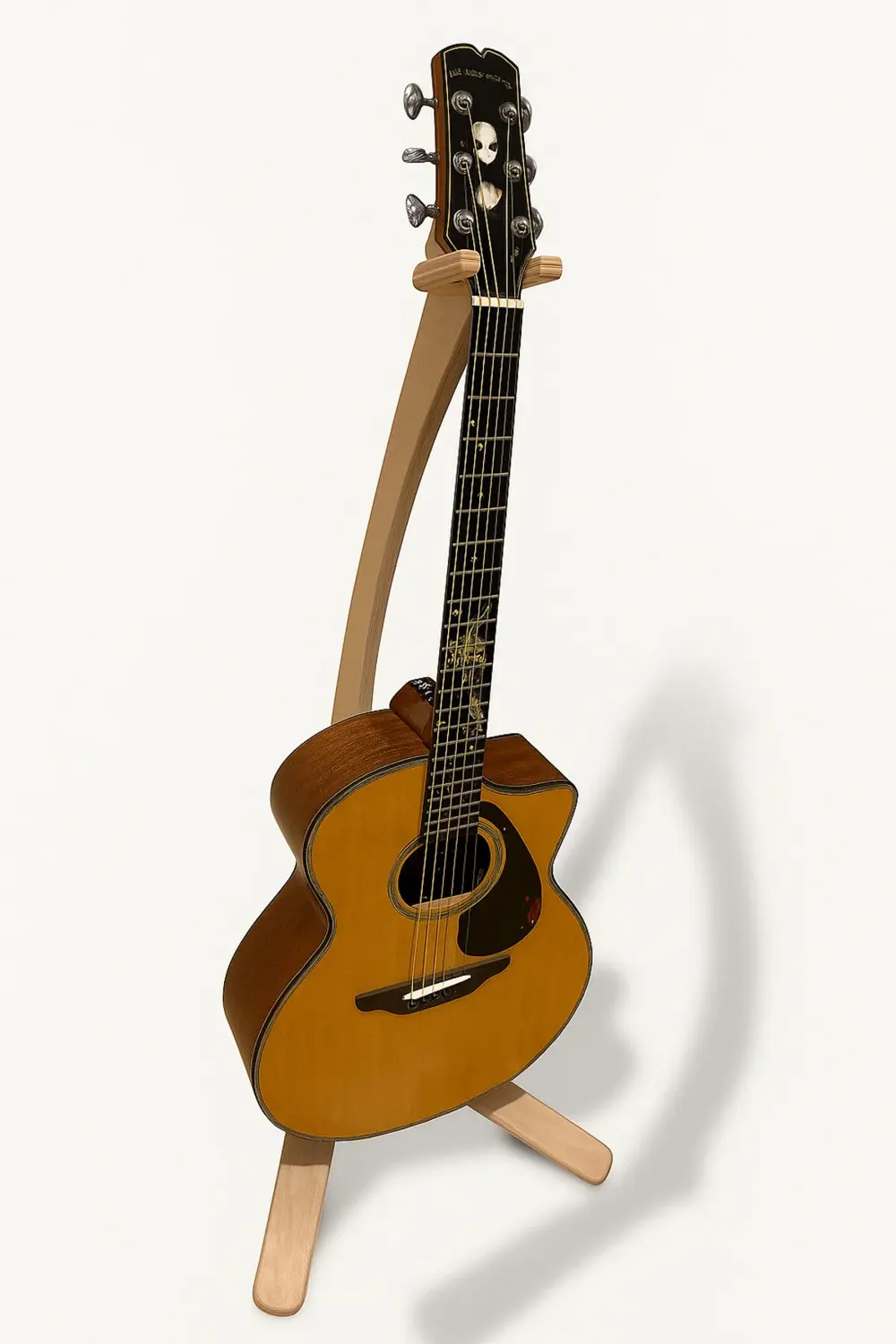 MNT02 Ham Ahşap Tasarım Gitar Enstrüman Sehpası Ayaklık