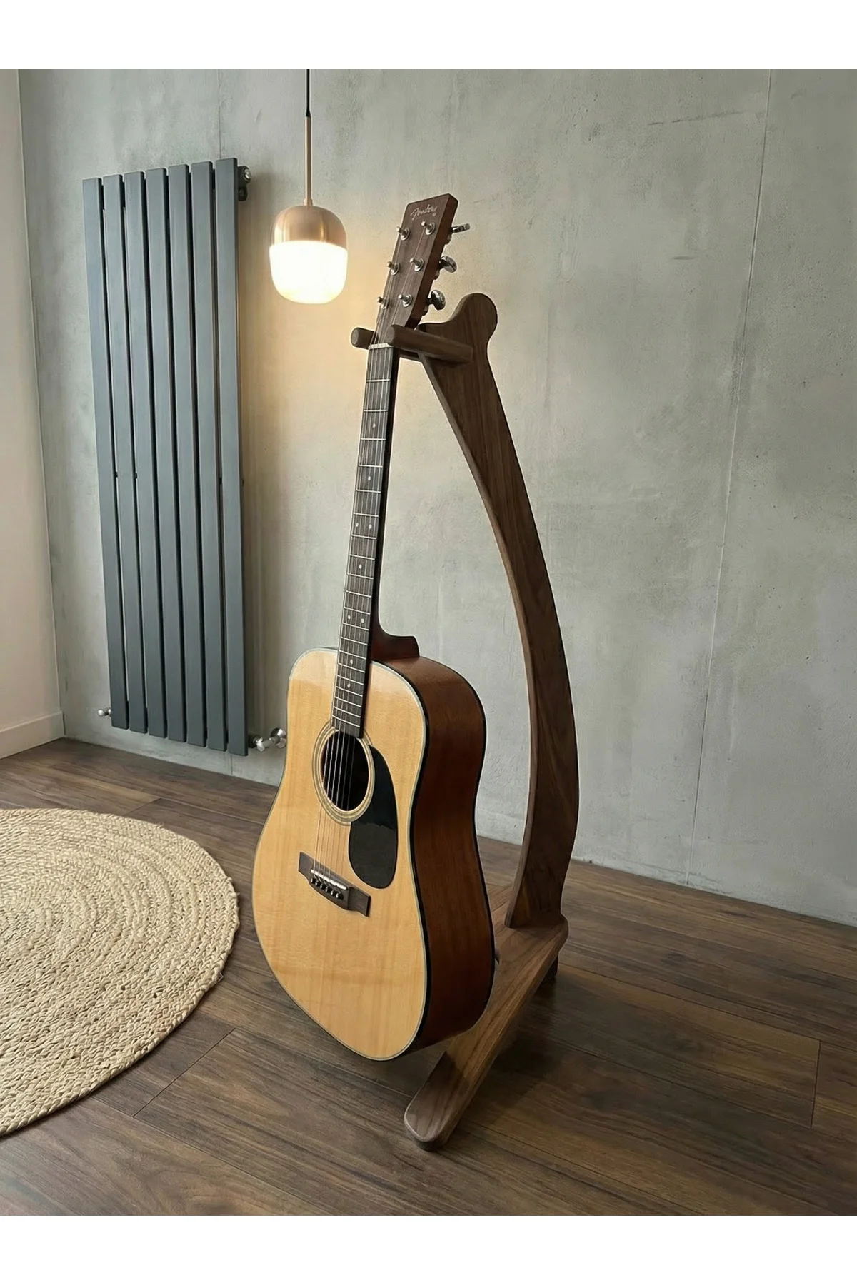MNT02 Koyu Huş Ahşap Tasarım Gitar Enstrüman Sehpası Ayaklık MNT02 Koyu Huş Ahşap Tasarım Gitar Enstrüman Sehpası Ayaklık