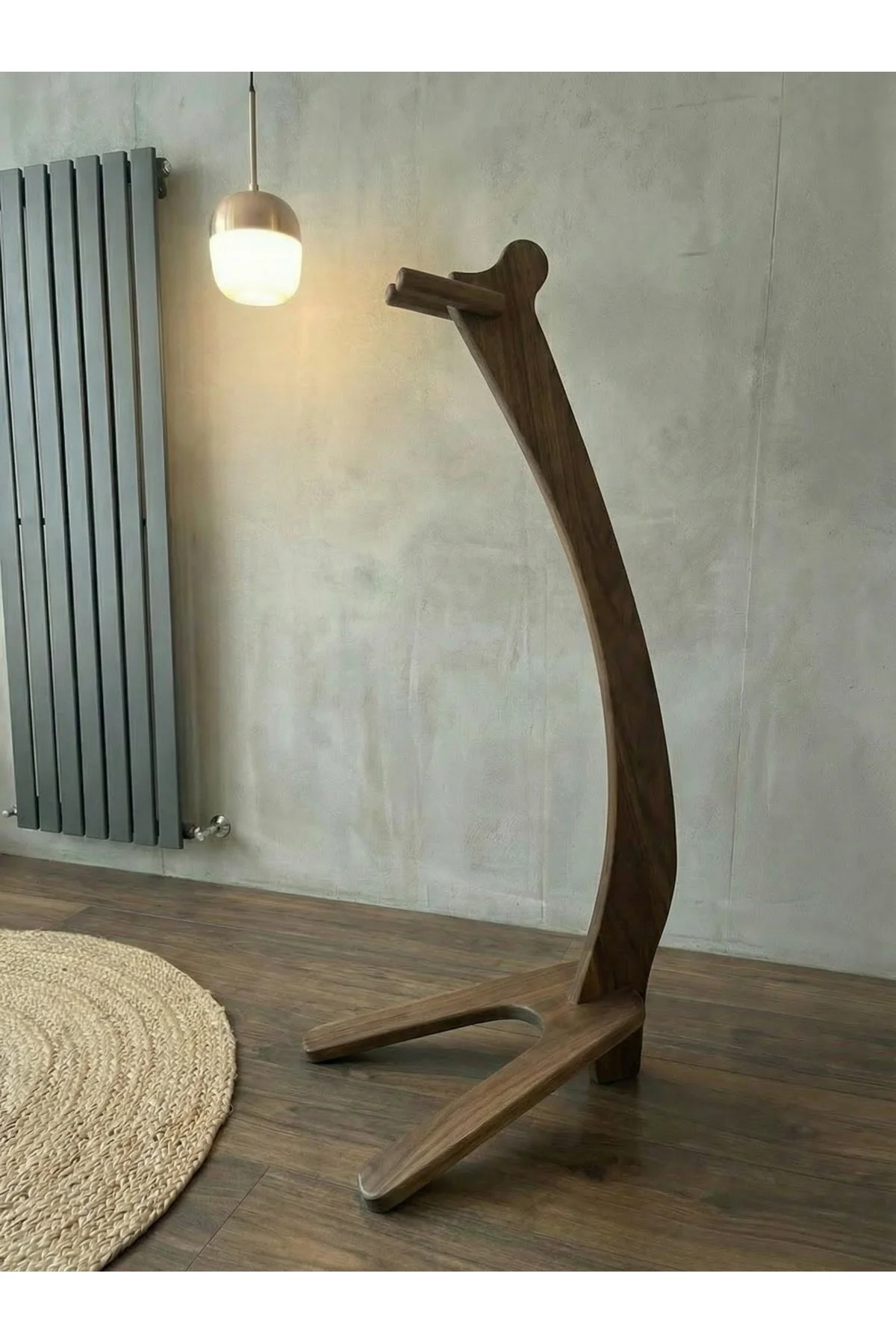 MNT02 Koyu Huş Ahşap Tasarım Gitar Enstrüman Sehpası Ayaklık MNT02 Koyu Huş Ahşap Tasarım Gitar Enstrüman Sehpası Ayaklık