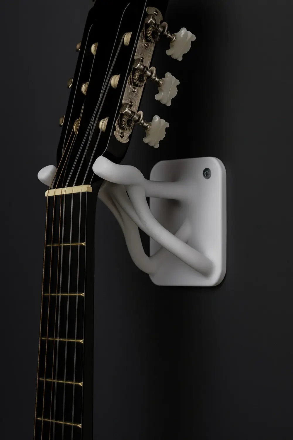 MNT0325 - Elektro ve Akustik Gitar | 52mm Duvar Askısı Siyah Plas