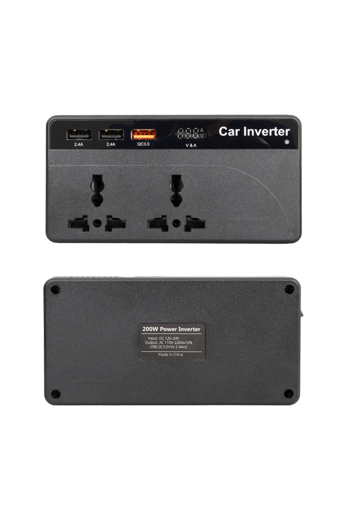 Mobil Araçlar için 24 Voltluk Çakmaktan 220 Volt 200 Watt Elektrik Üreten Cihaz KPF65-G25