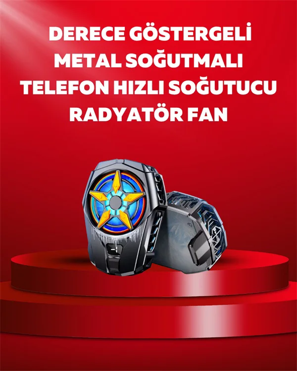 Mobil Cihaz Soğutma Radyatörü Metal+abs, Type-c Kablolu