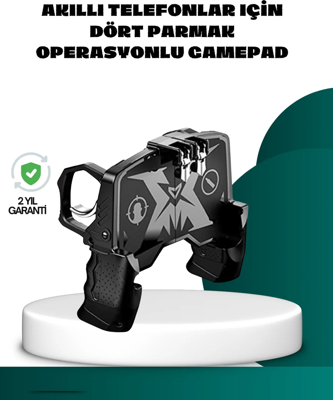 Mobil Fps Oyunlar İçin Dört Parmak Uyumlu Gamepad - Lisinya