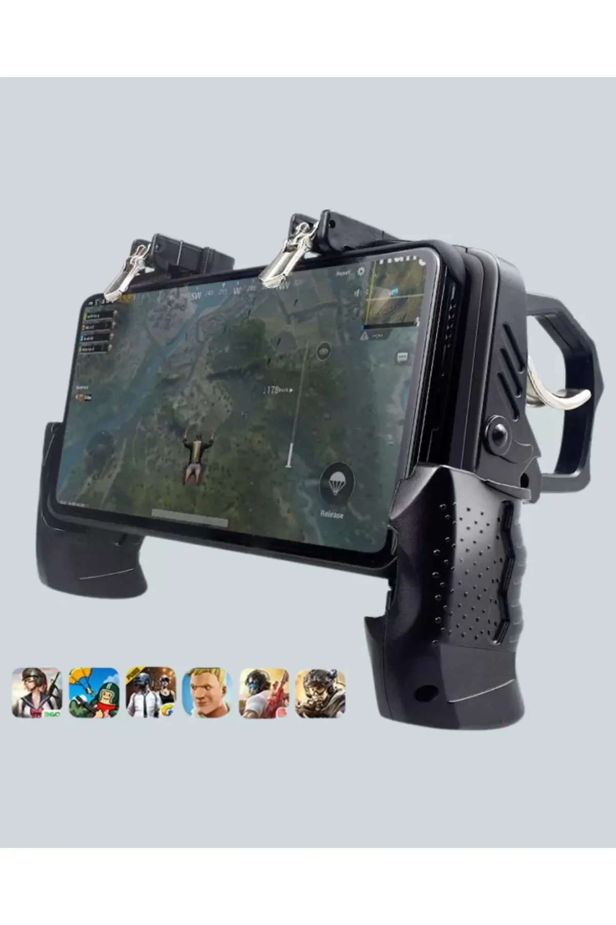 Mobil FPS Oyunlar İçin Dört Parmak Uyumlu Gamepad