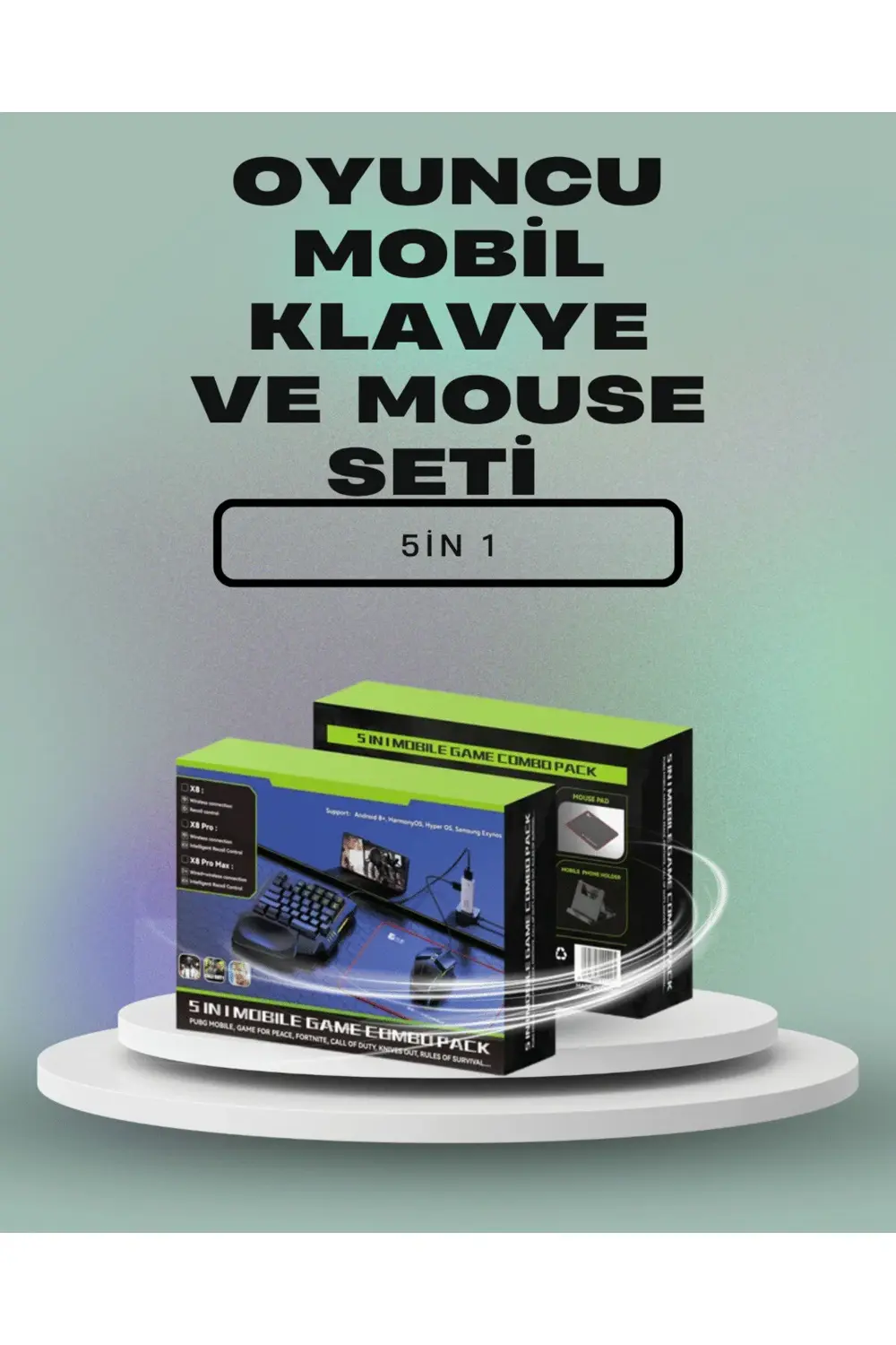 Mobil Oyunlar için Klavye, Mouse ve Dönüştürücü Seti