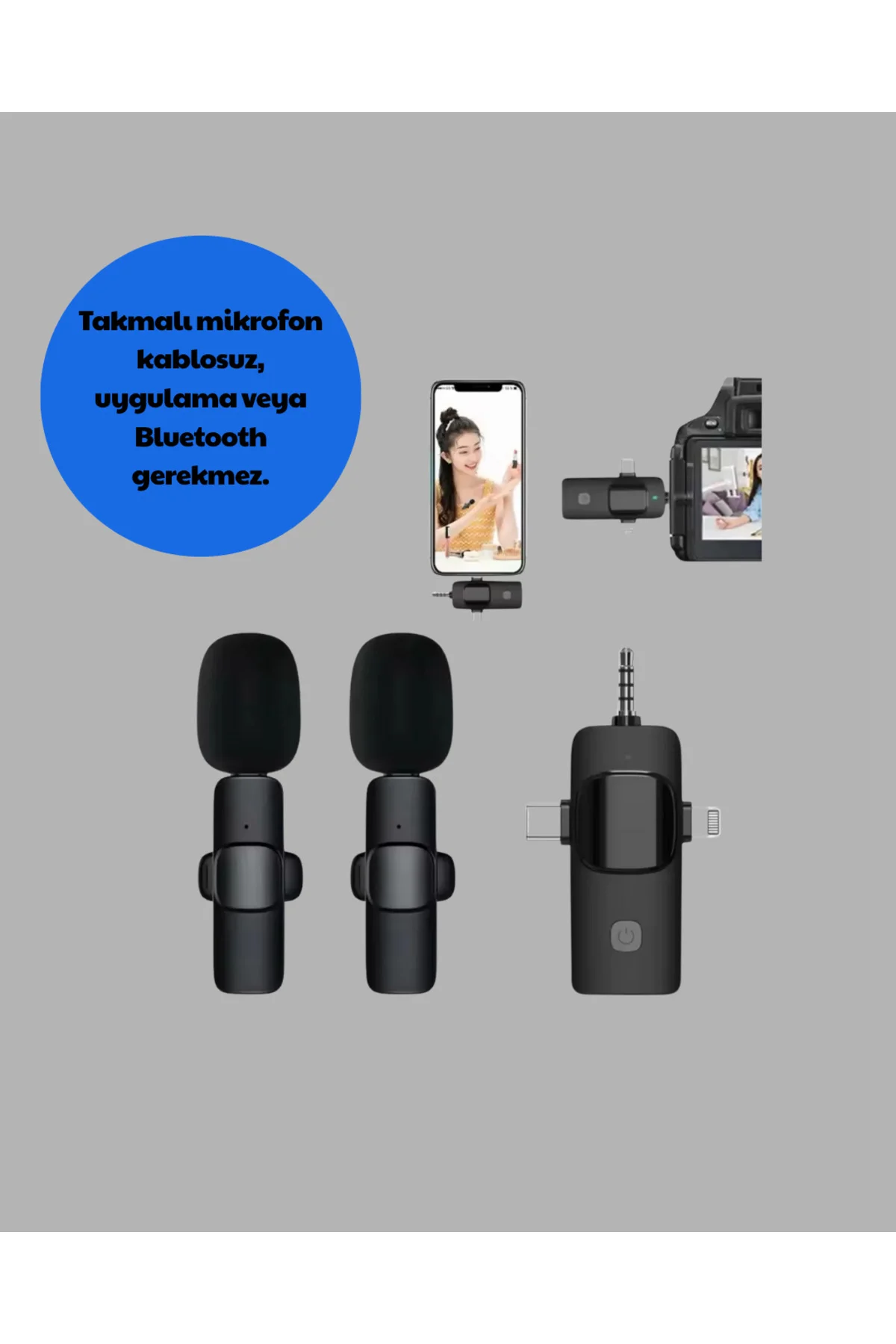 Mobil Uyumlu Mikrofon - Dış Mekân İçin İdeal