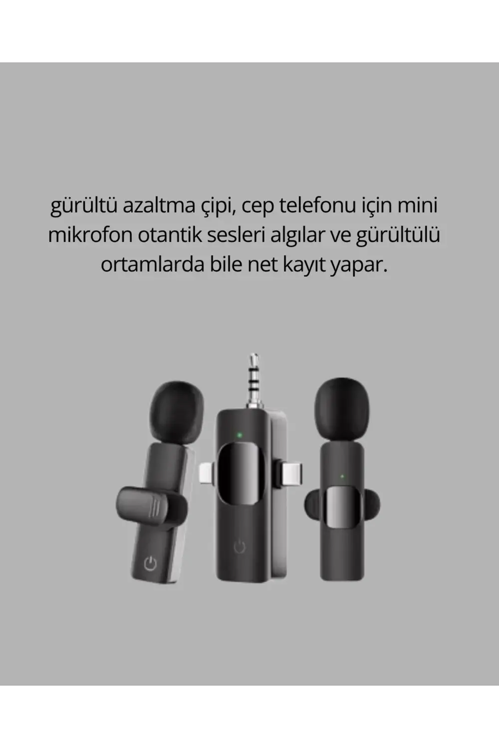 Mobil Uyumlu Mikrofon - Dış Mekân İçin İdeal