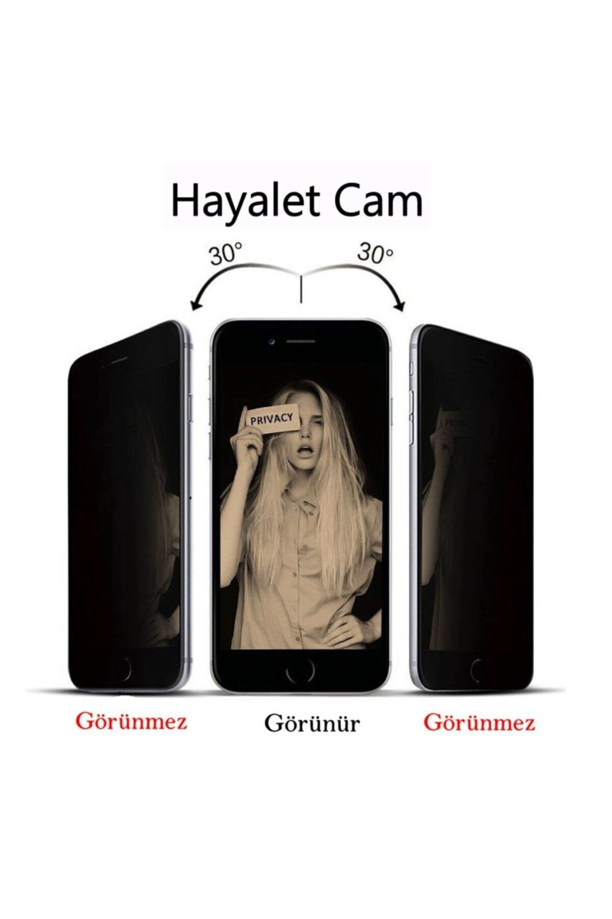 Mobillan Iletişim 8 Plus Gizli Hayalet 5d Tam Kaplayan Kırılmaz C