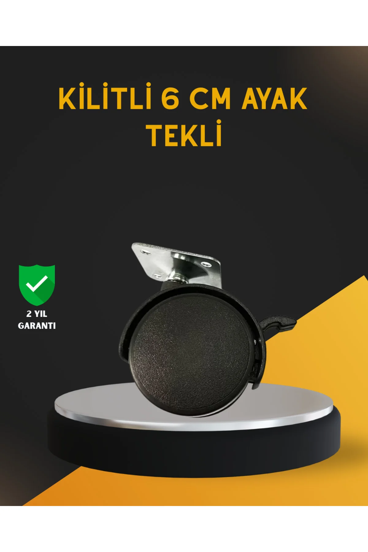 Mobilya İçin Kilitli 6 cm Ayak Tekli Satış