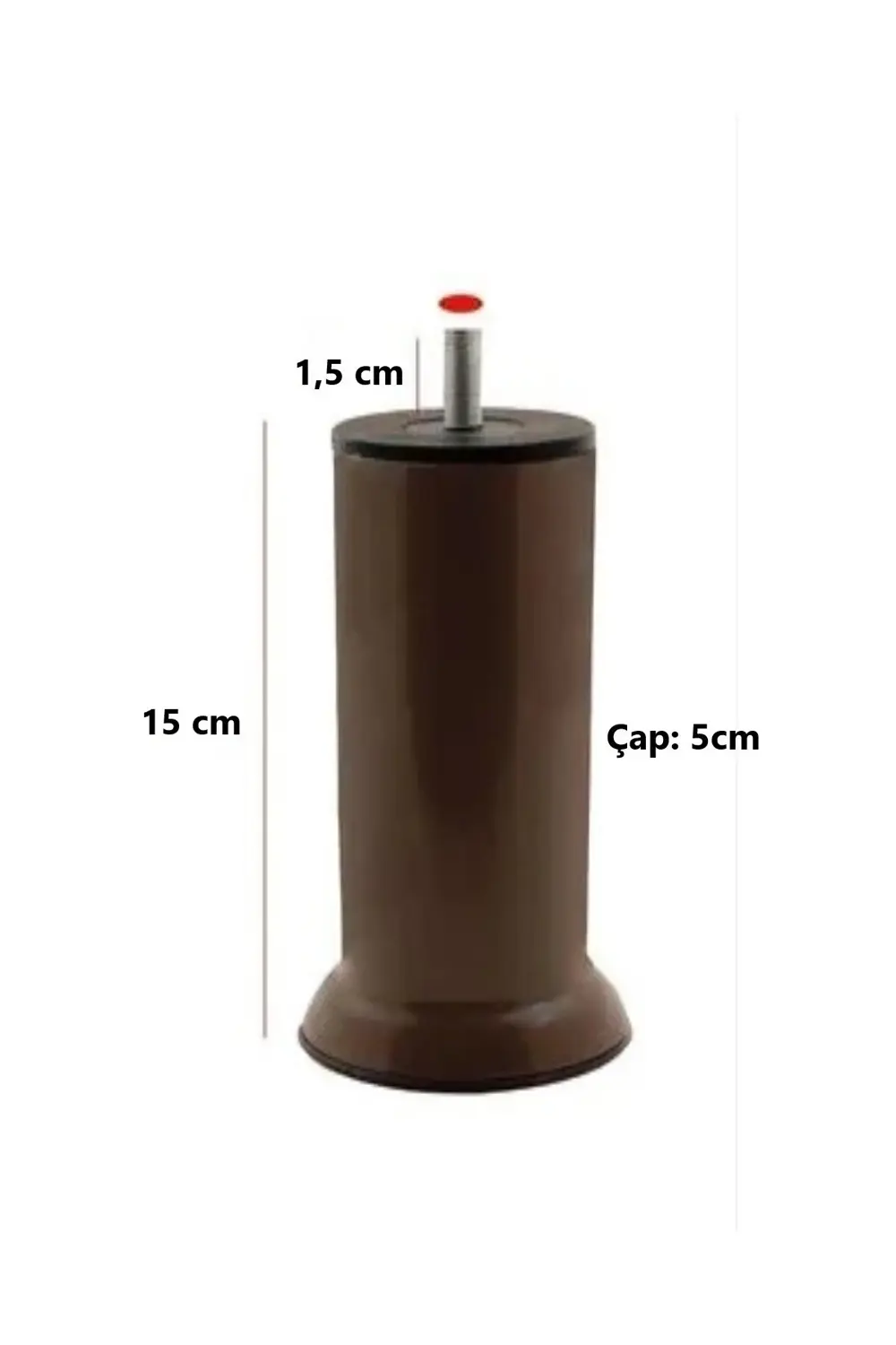 Mobilya Kanepe Baza Koltuk Çekyat Yükseltme Ayağı Ince Diş M8 kah