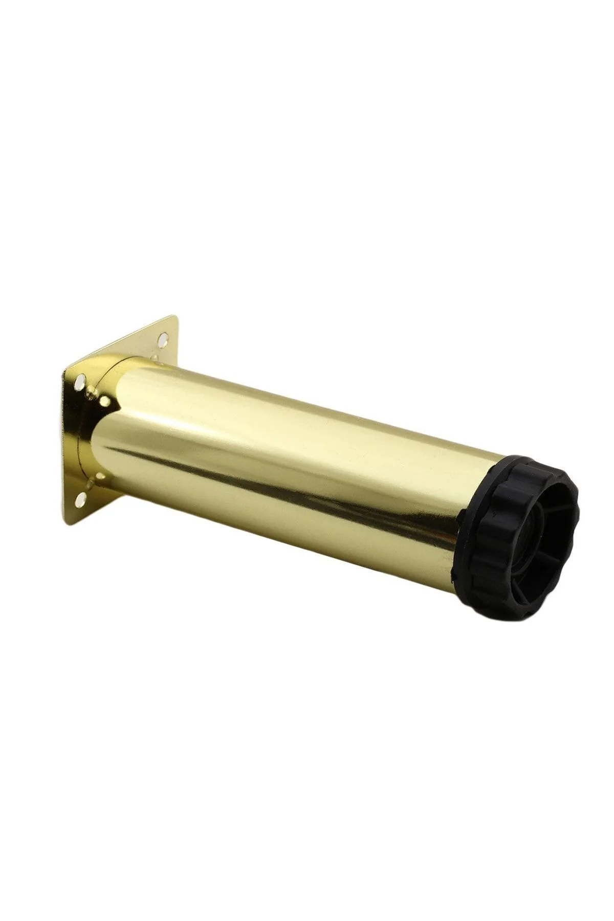 Mobilya Kanepe Sehpa Tv Ünitesi Koltuk Ayağı Ayarlanabilir 12 Cm Gold Altın Metal Baza Ayak 1 ADET FİYATIDIR