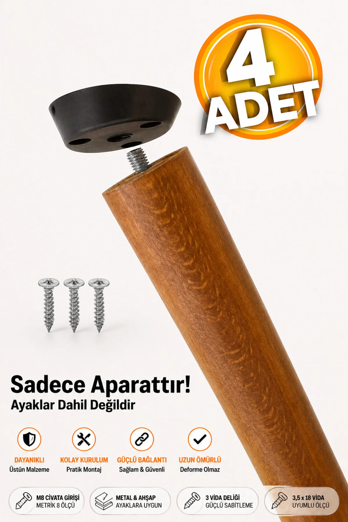 Mobilya Masa Açılı Dereceli Zigon Sehpa Ayağı Orta Sehpa Ayak Tabanı Bağlantı Aparatı Siyah (4 ADET)