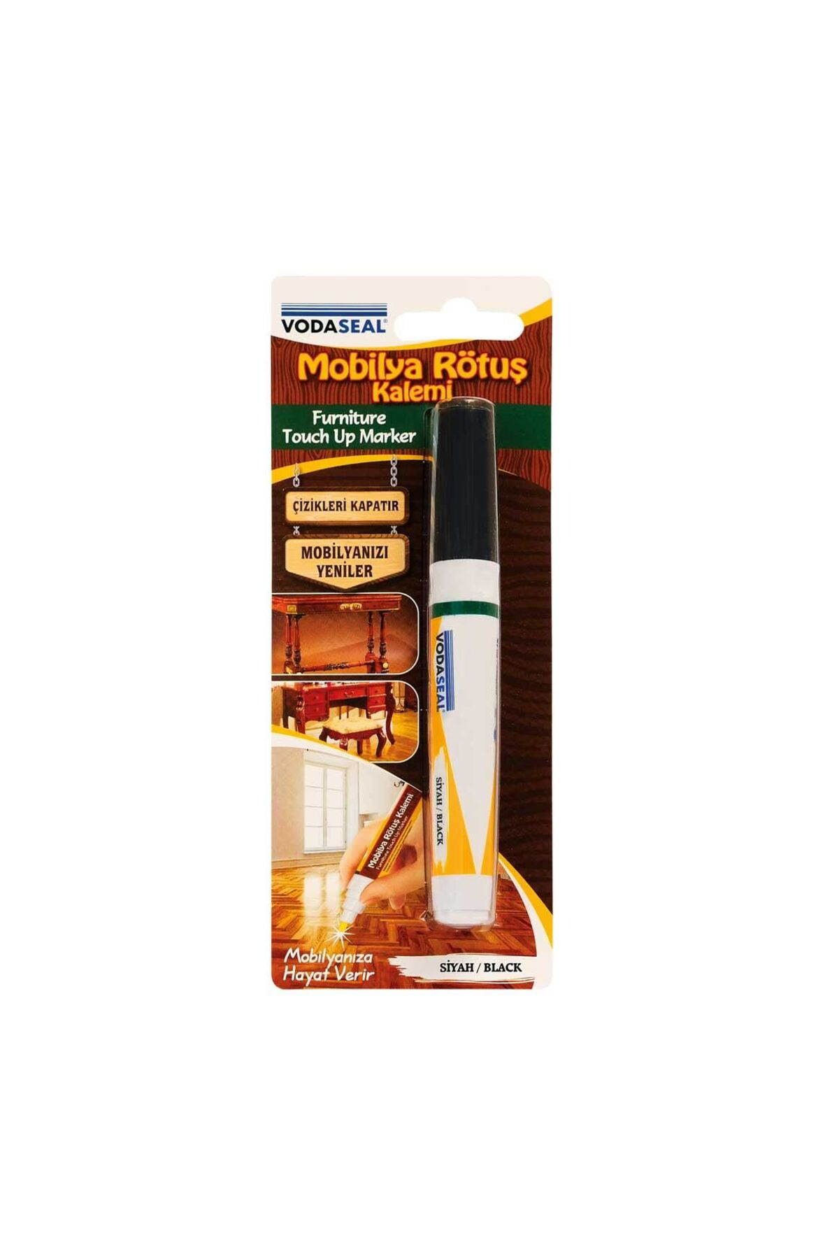 Vodabond Mobilya Rötuş Kalemi Tekli Siyah