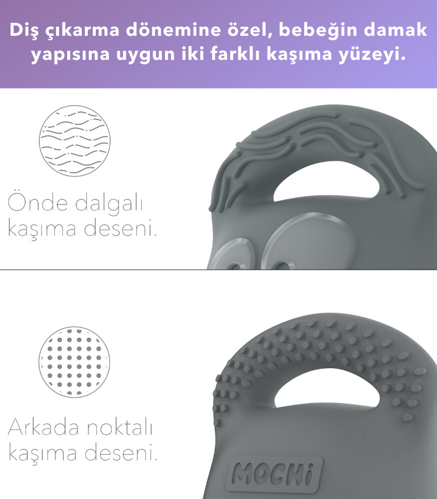 Mochi Diş Kaşıyıcı Gri Mochi Diş Kaşıyıcı Gri