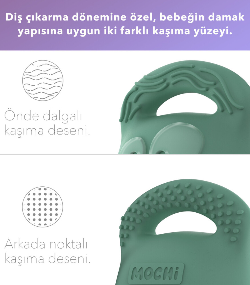 Mochi Diş Kaşıyıcı Yeşil Mochi Diş Kaşıyıcı Yeşil