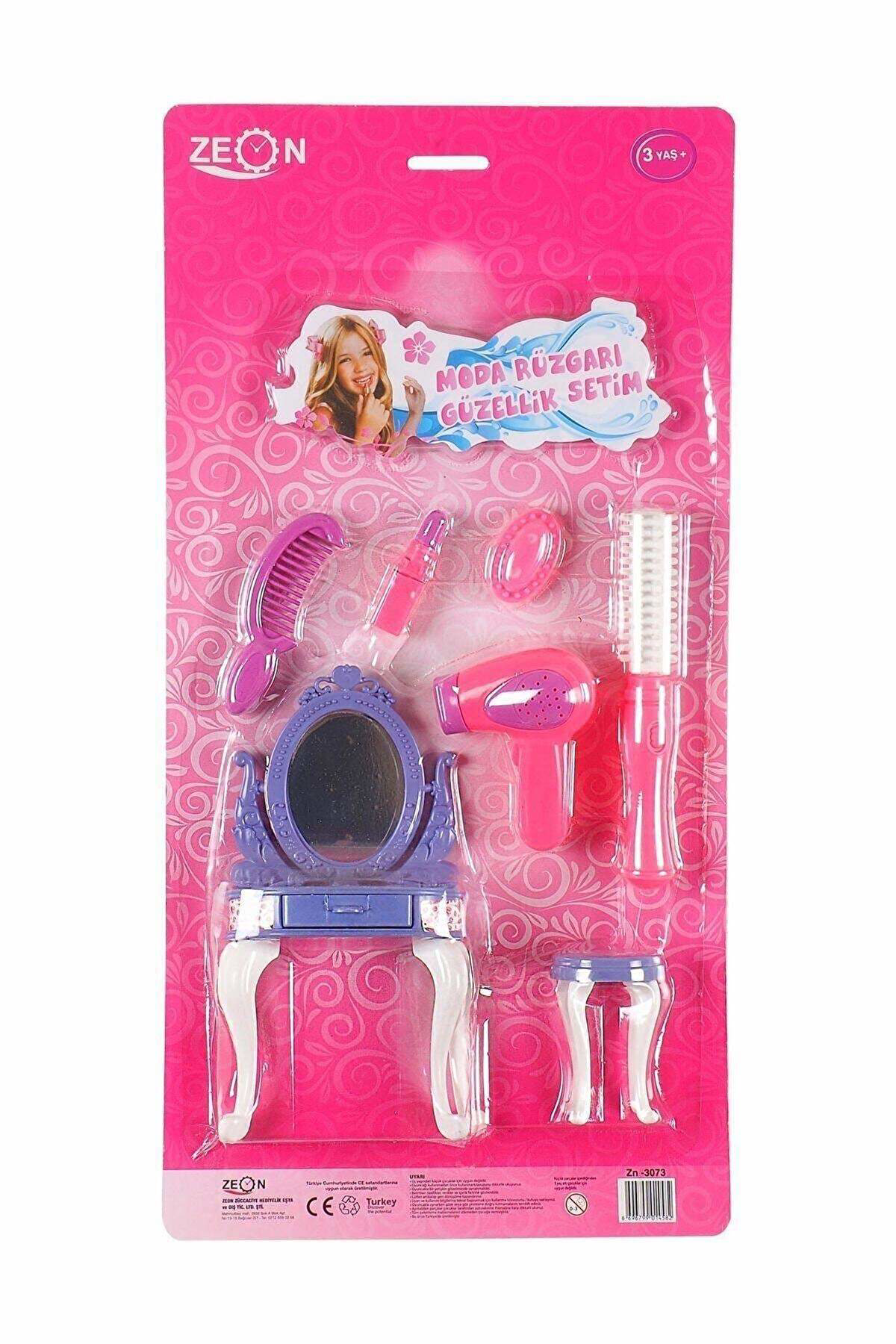 Just Cheap Store Moda Rüzgarı Masalı Tabureli Güzellik Seti 50X30 Cm 7 Parça