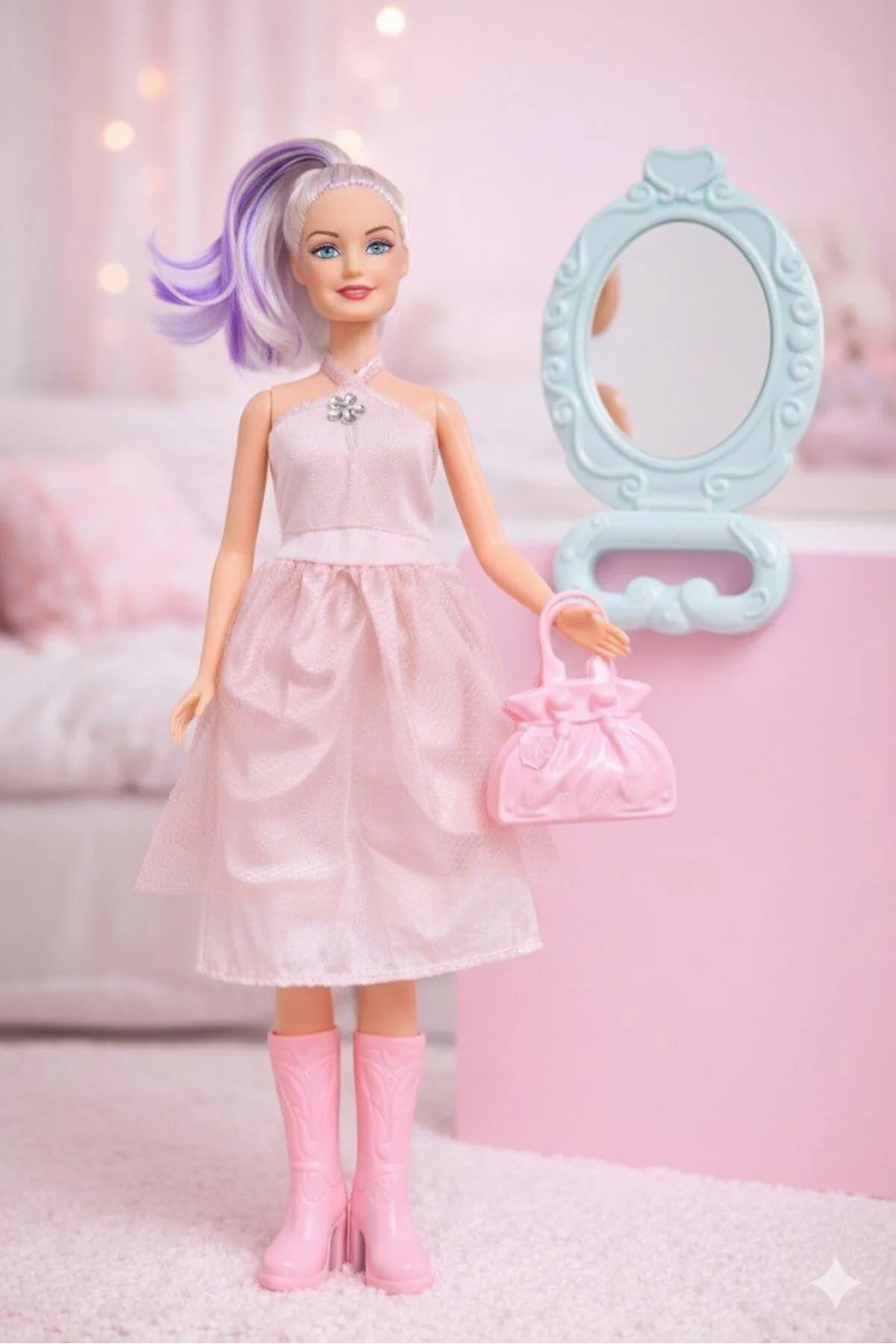 Moda Seti - Aksesuarlı 30 cm Bebek Seti - 1 ADET