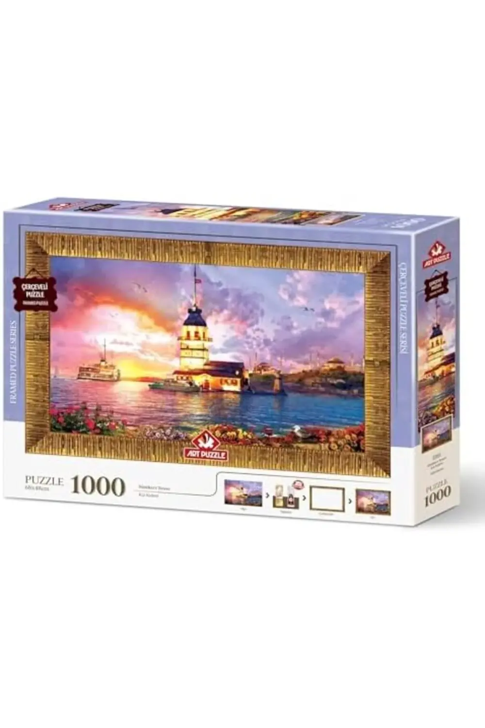 modaburst Puzzle Kız Kulesi 1000 Parça Çerçeveli Puzzle polysweep