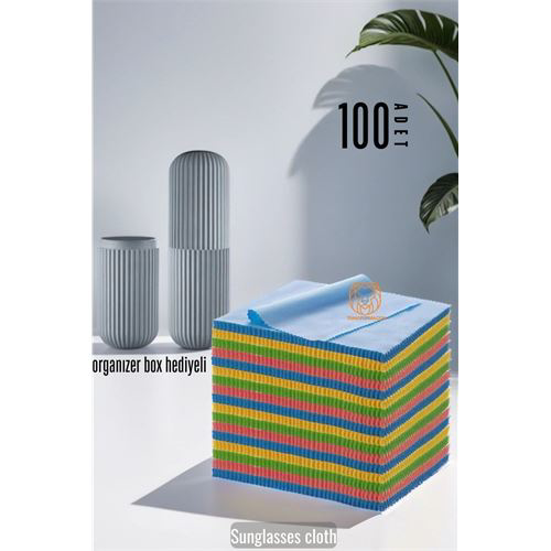 ModaCar 100 AD Promosyonluk Gözlük Silme Bezi Organizer Box Hediy
