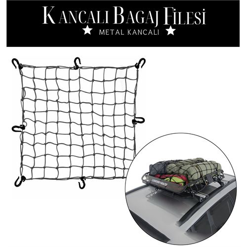 ModaCar 12 Kancalı 150 cmx190cm Bagaj Filesi ModaCar 12 Kancalı 150 cmx190cm Bagaj Filesi