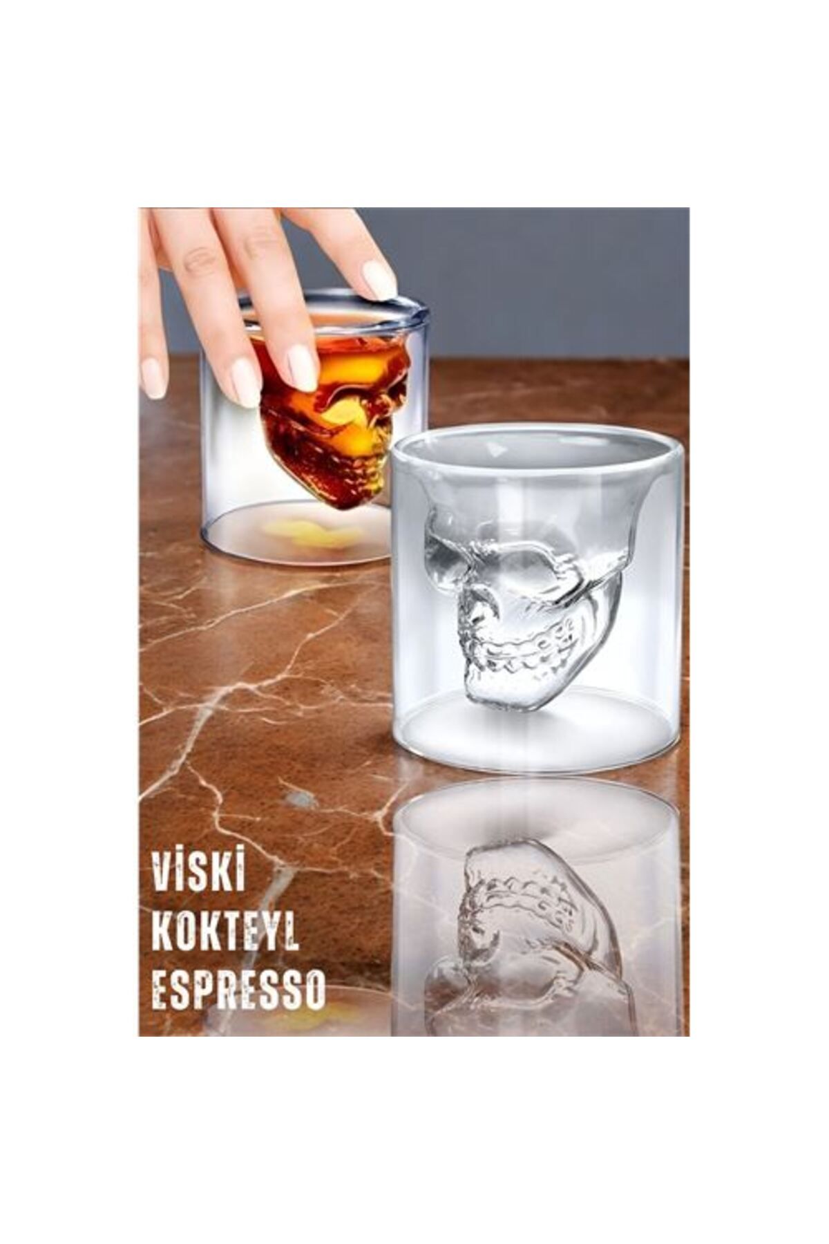 ModaCar 4 ADET Shot Bardağı Viski Kokteyl Espresso 720101	 Toptan Paket