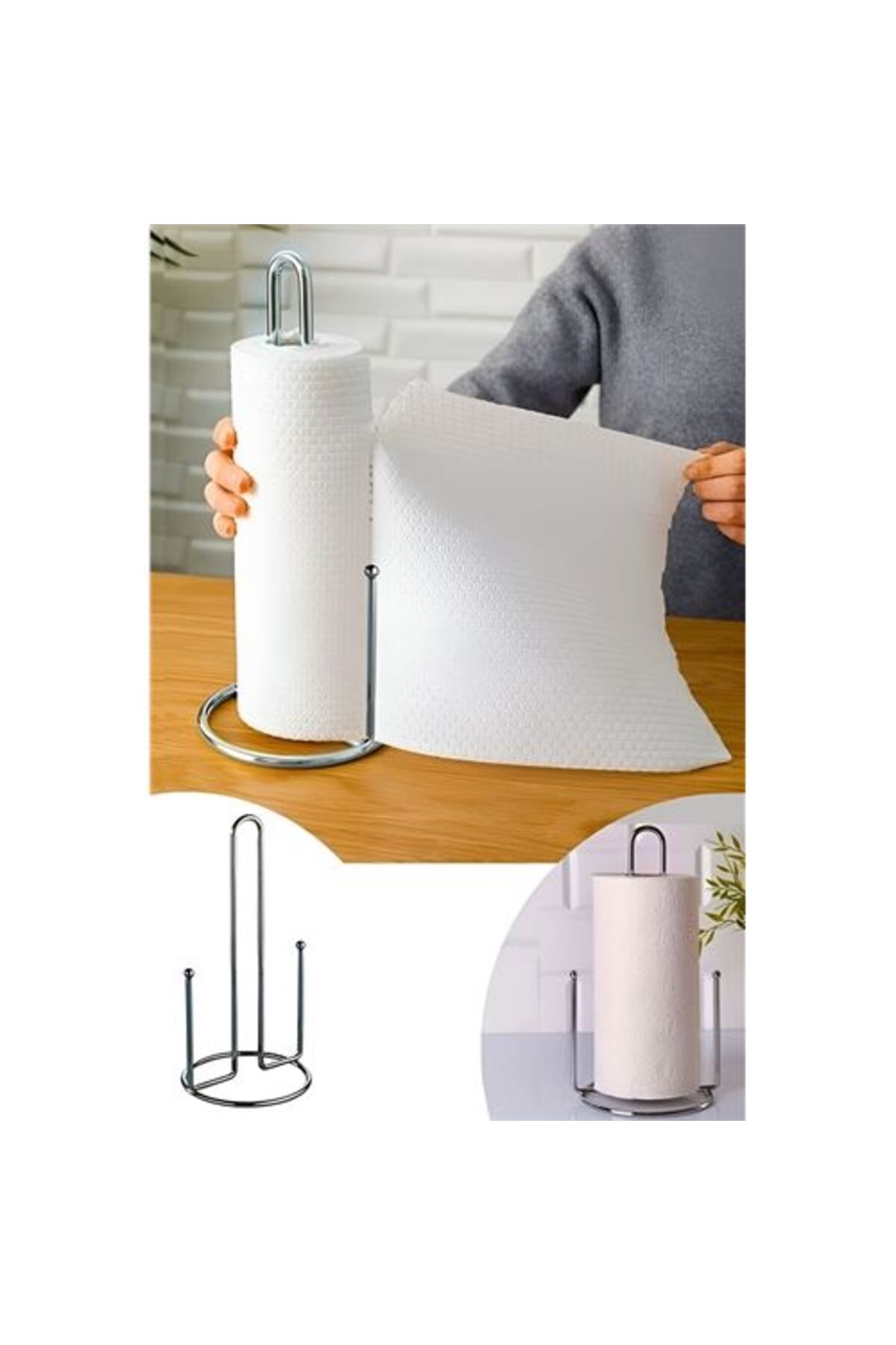 Evibe Modacar 4 Adet Kağit Havlu Tutucu Metal 715041  Toptan Paket