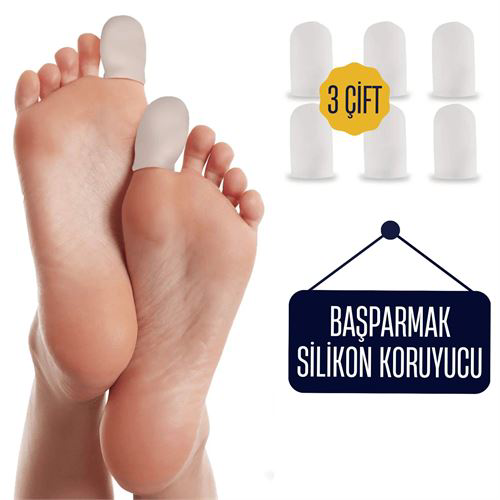 ModaCar 6 ADET Baş Parmak İçin Silikon Koruyucu ModaCar 6 ADET Baş Parmak İçin Silikon Koruyucu