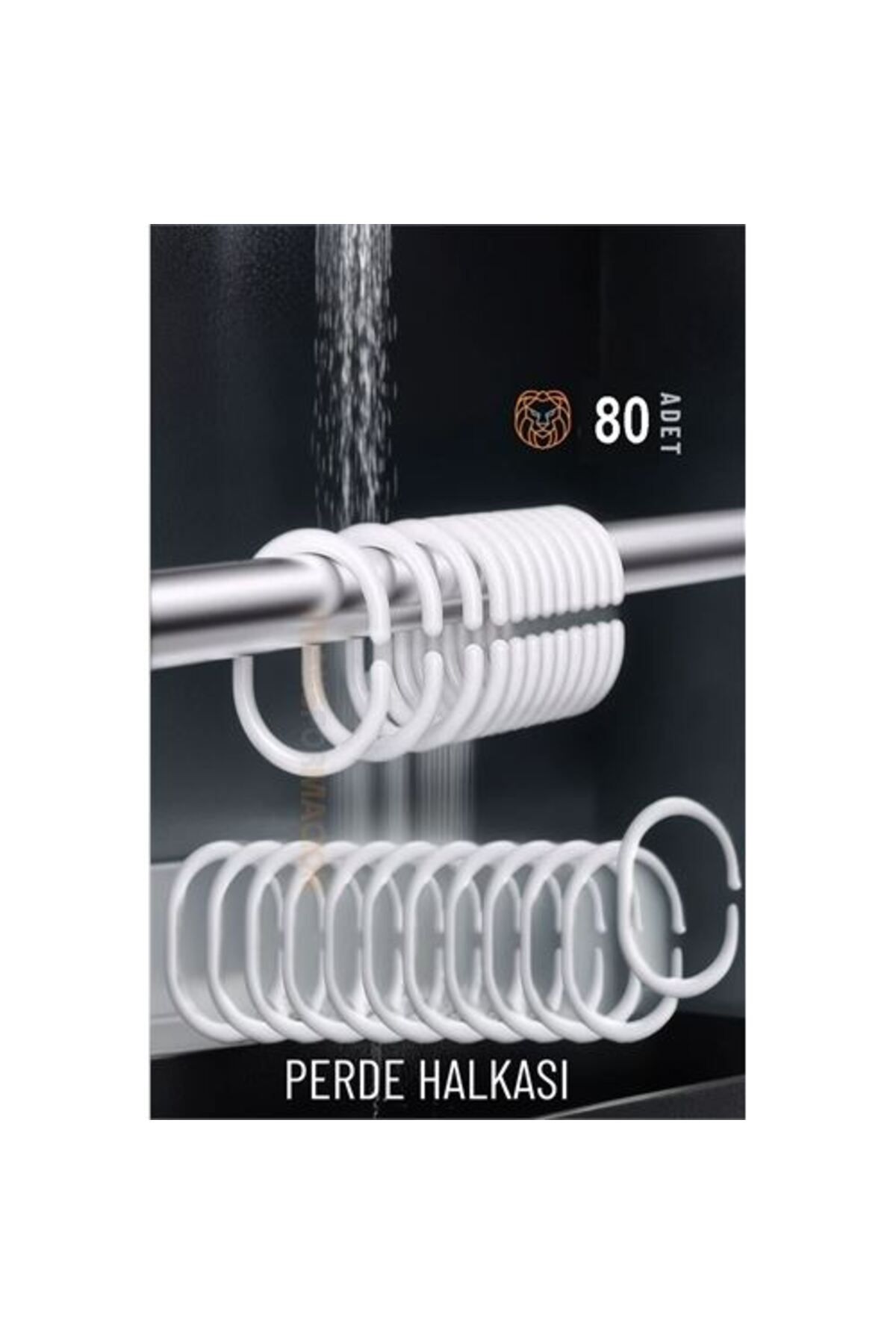 ModaCar  80 ADET Banyo Perde Halkaları   718033 Toptan Paket