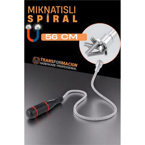 Modacar Esnek Manyetik Toplama Aracı - Mıknatıslı Spiralli Çubuk