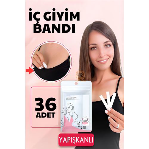ModaCar İç Giyim Bandı Çift Taraflı Yapışkanlı Su Geçirmez 36 ADE