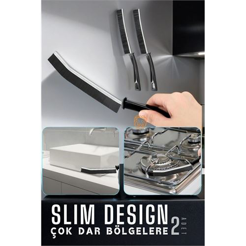 ModaCar İnce Sert Kıllı Çok Dar Bölge Fırçası - Mutfak Banyo Fırç